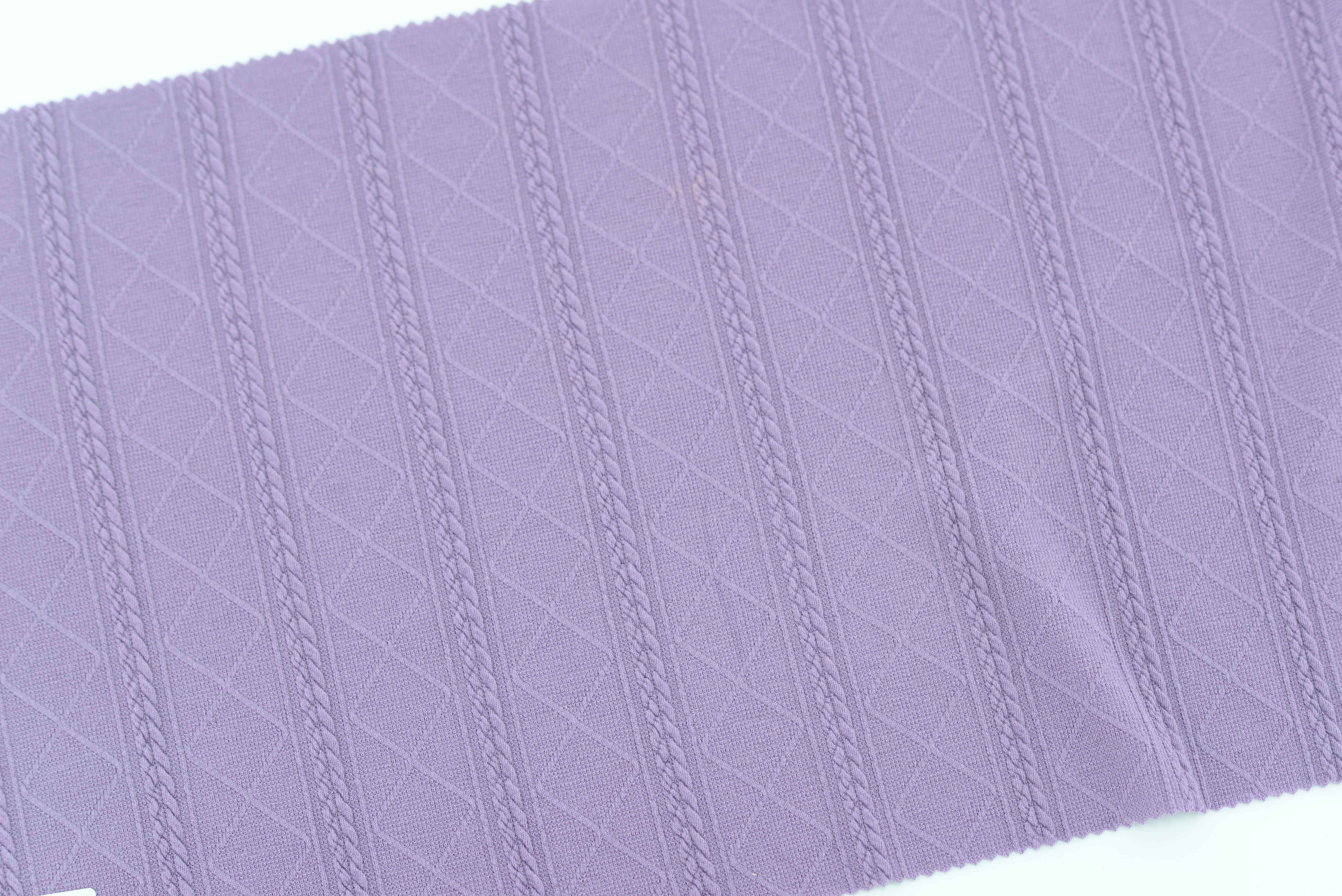 LX-P-12089 KNIT RHOMBUS THICK JACQUARD