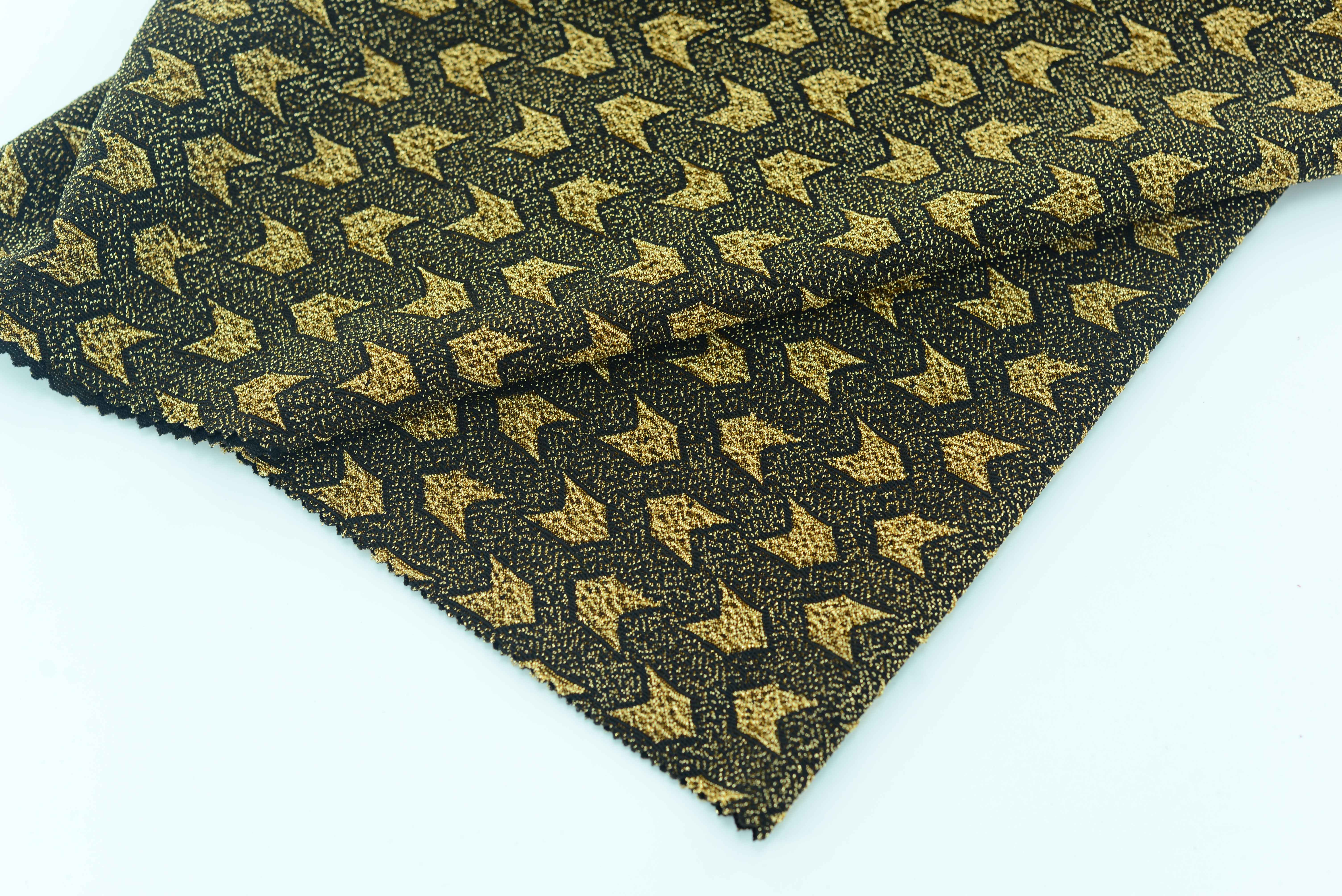 LX-P-16161  NYLON LUREX KNIT JACQUARD