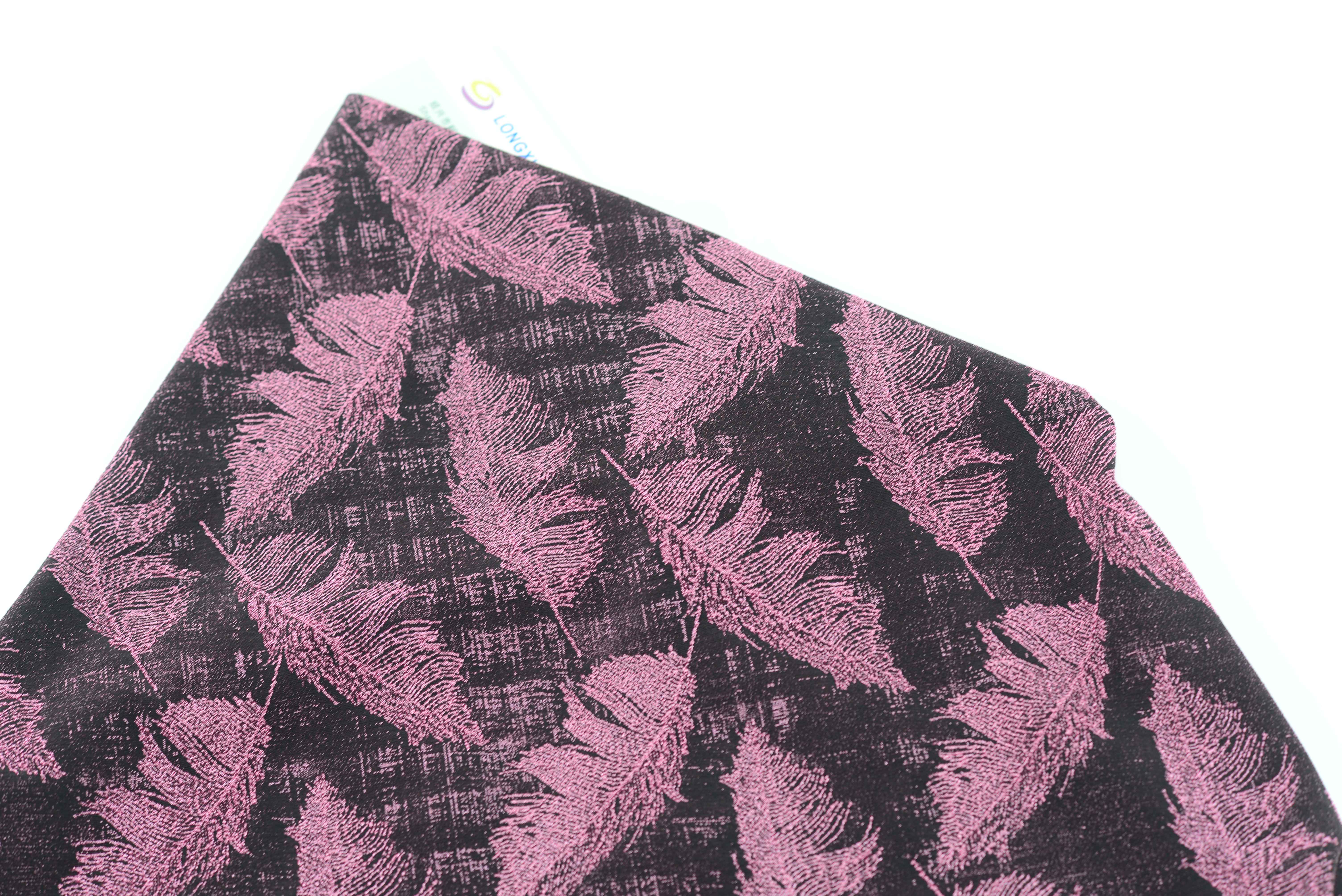 LX-P-16151 LUREX FEATHER KNIT JACQUARD