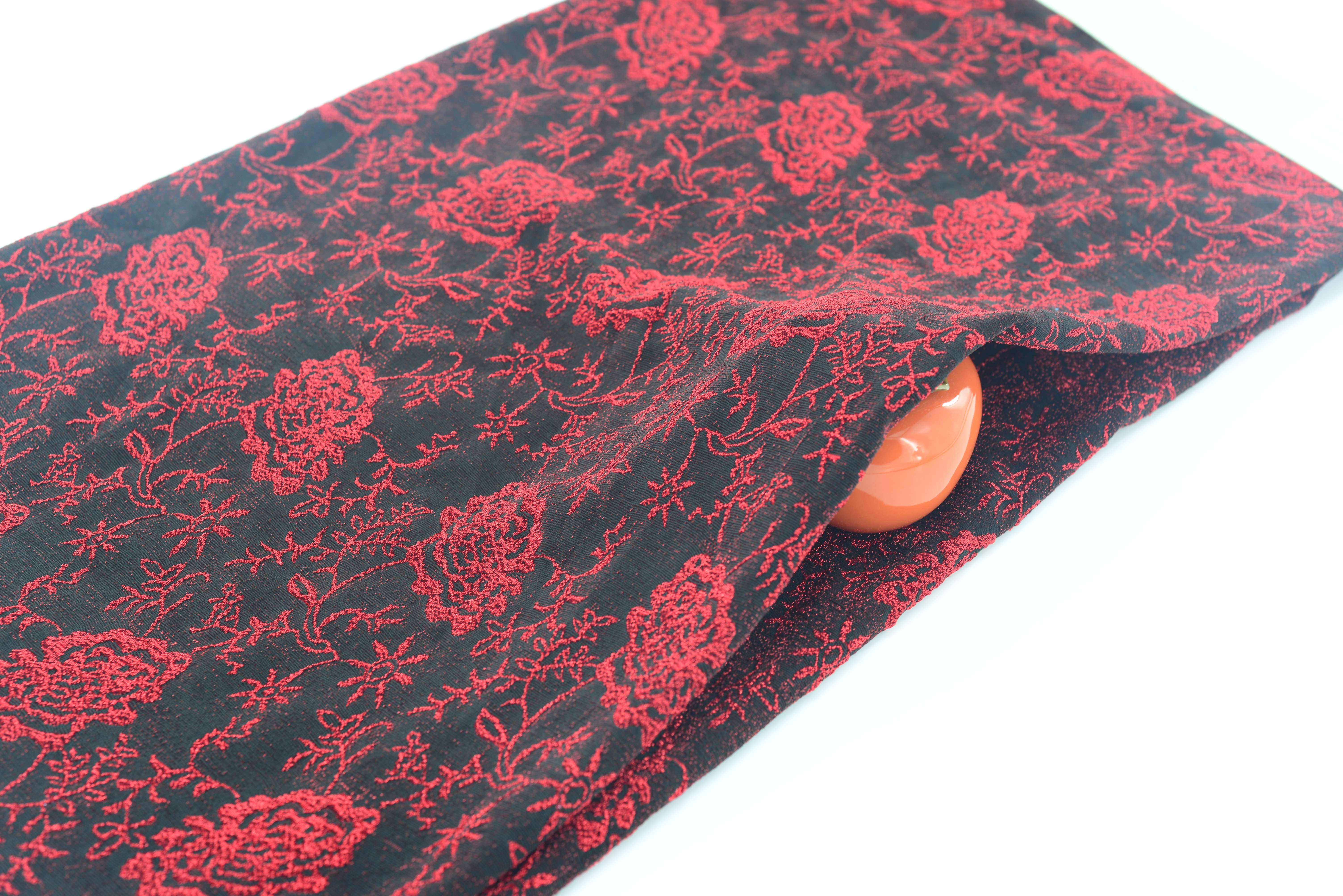 LX-P-16163 NYLON KNIT FLOWER JACQUARD