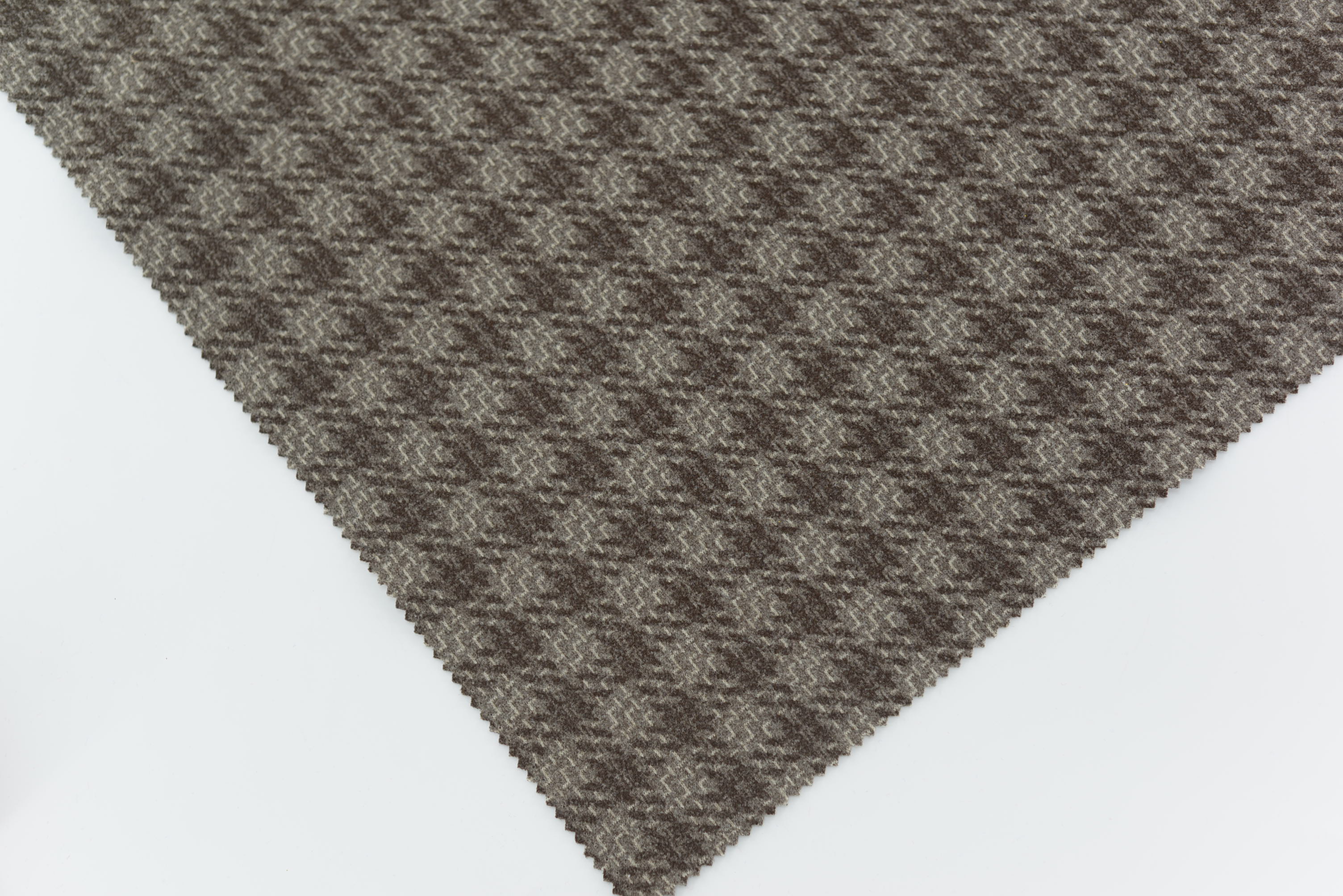 LX-P-18119 POLY CHECK JACQUARD KNIT BRUSH