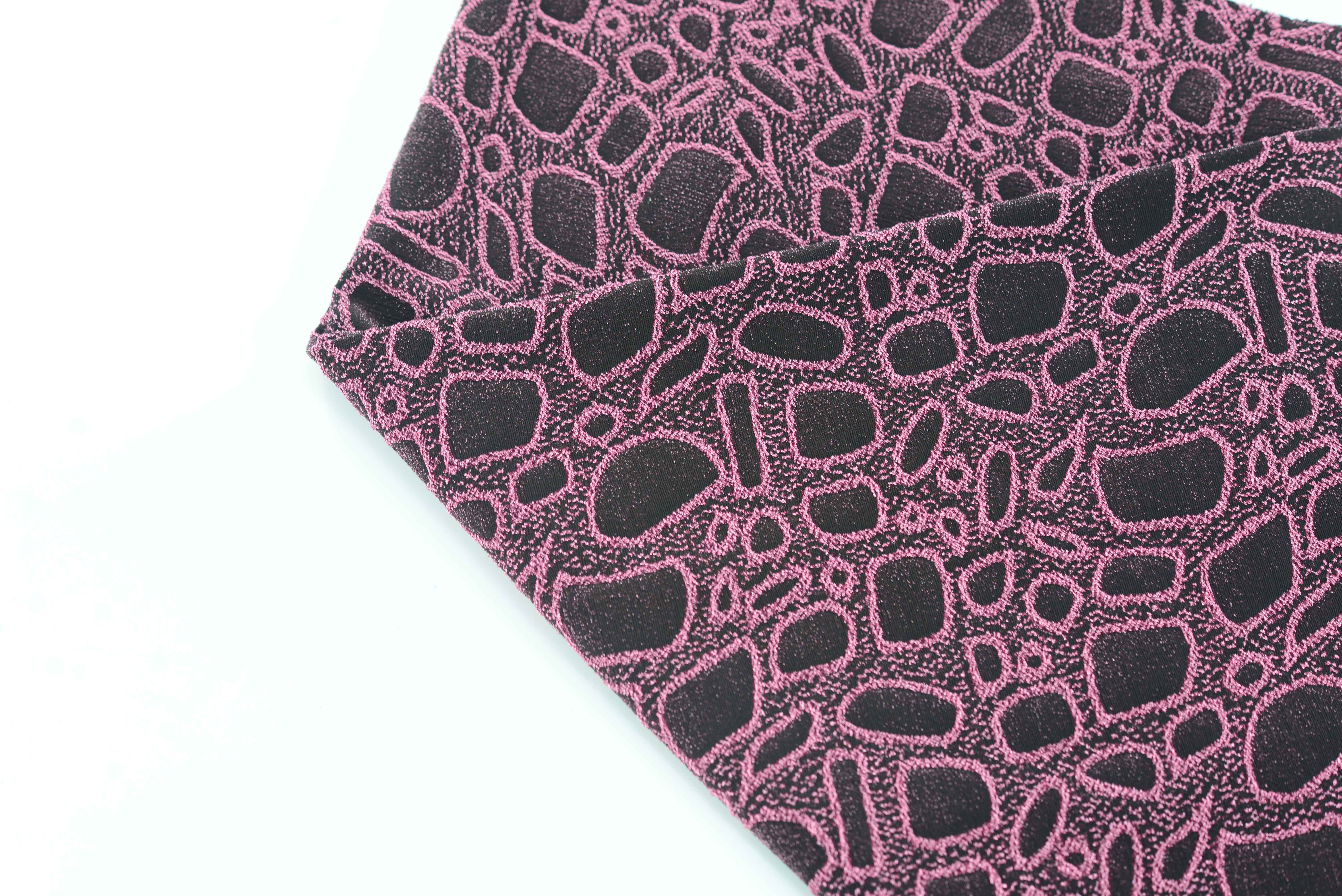 LX-P-16155 LUREX STONE KNIT JACQUARD