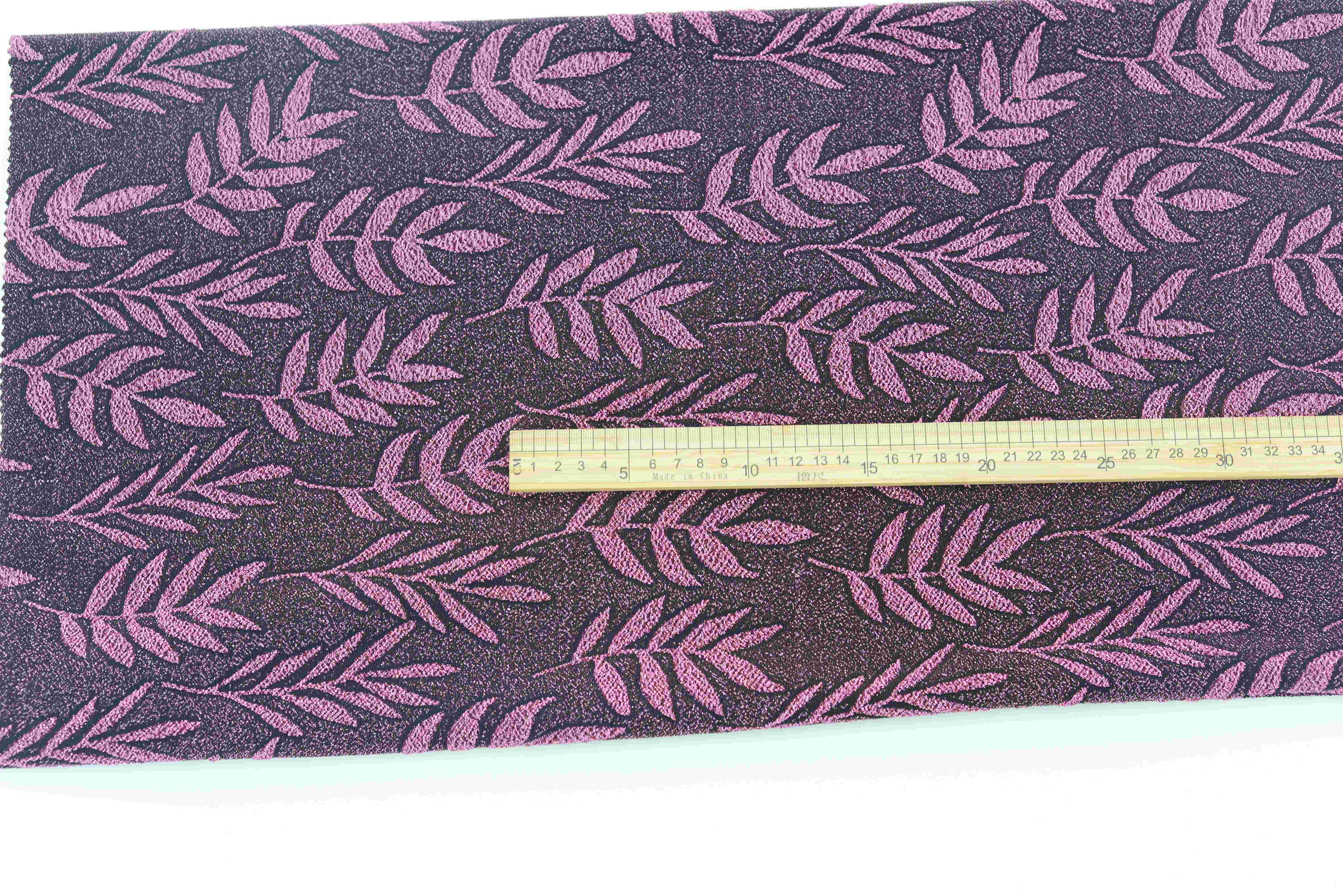 LX-P-16152 LUREX LEAF KNIT JACQUARD