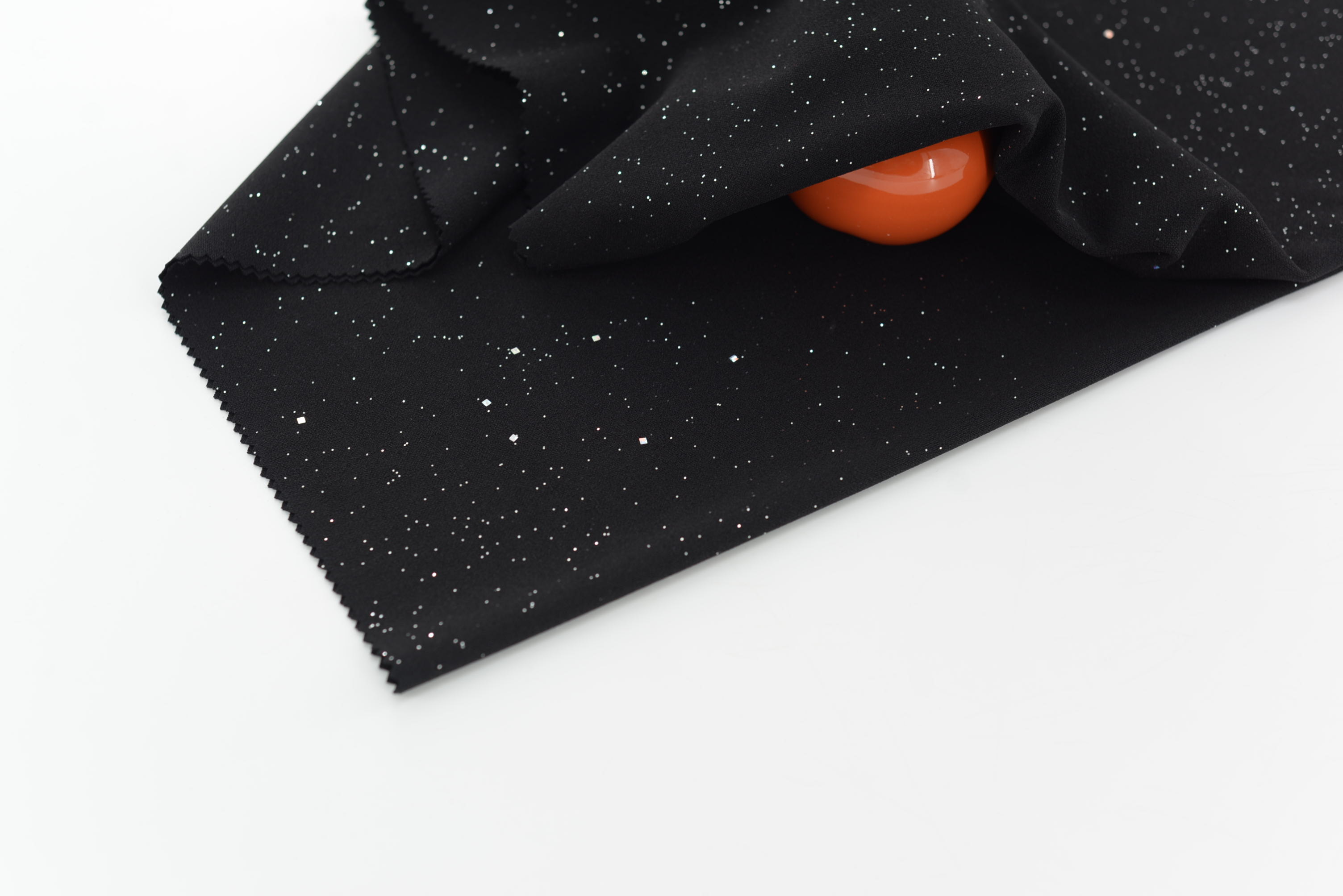 LX-F-11095 SCUBA CREPE SPRINKLE CHECK SEQUINS