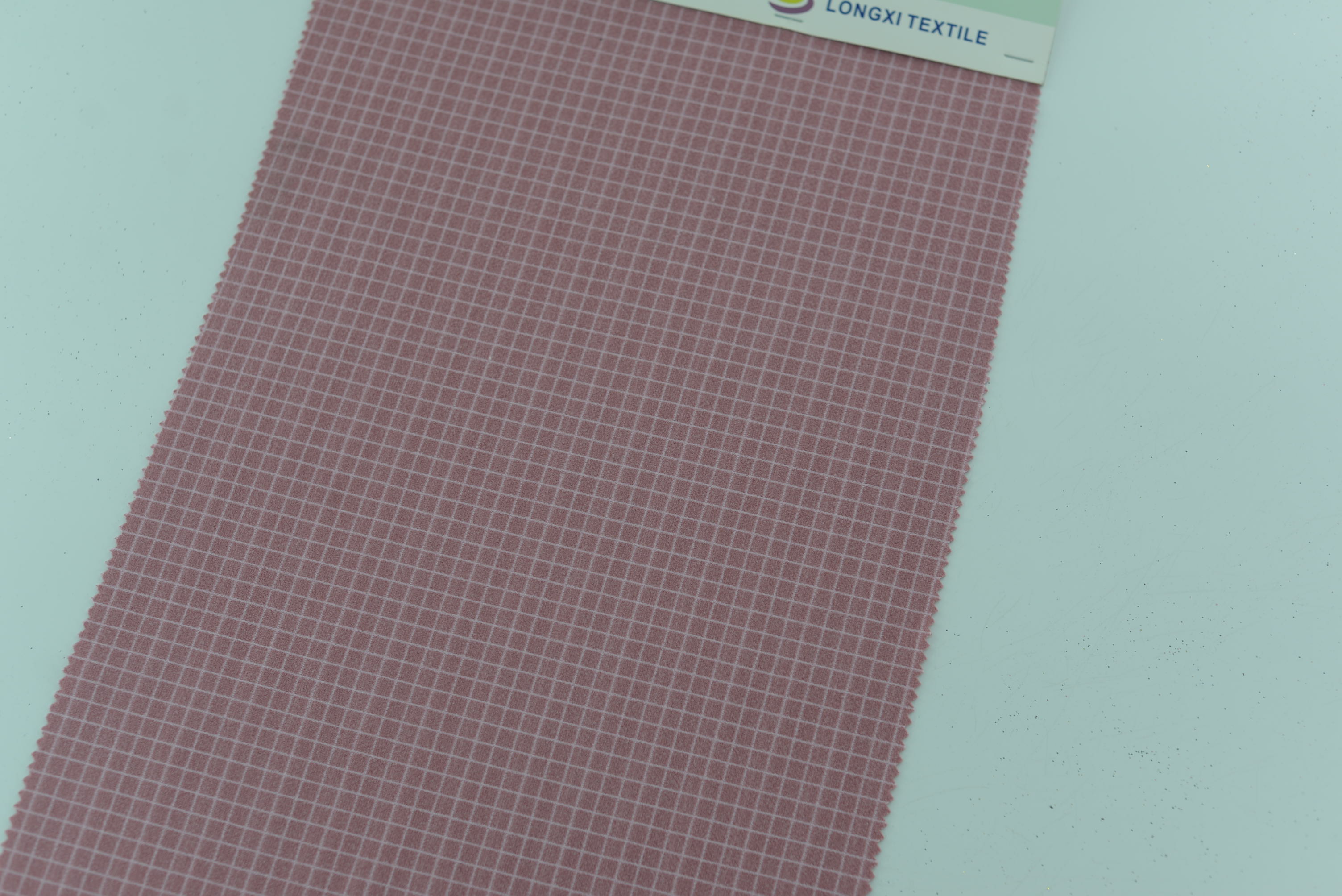 LX-P-18079 POLY SMALL CHECK JACQUARD KNIT BRUSH