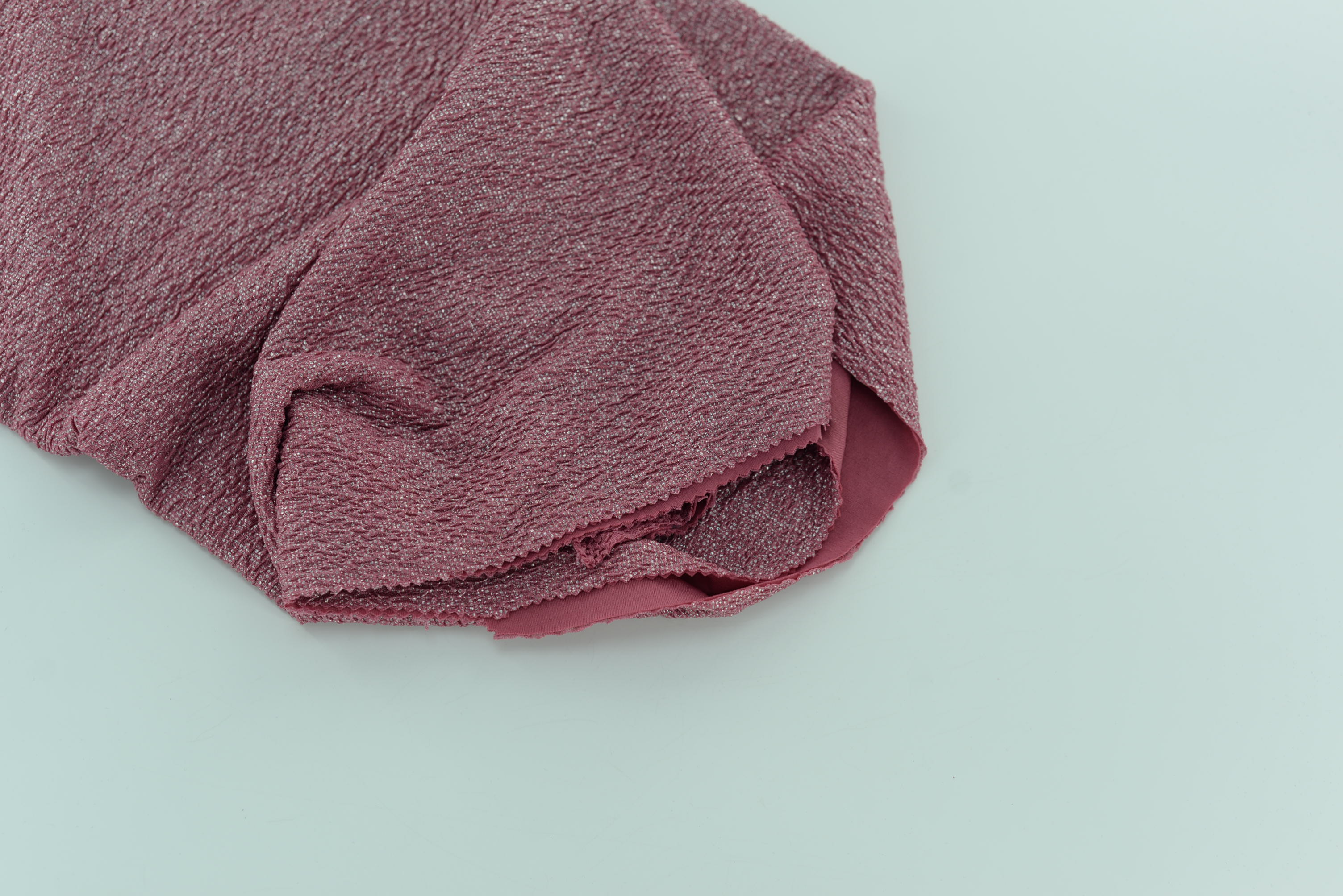 LX-F-11079 TRIIPE CREPE SMALL CHECK FOIL