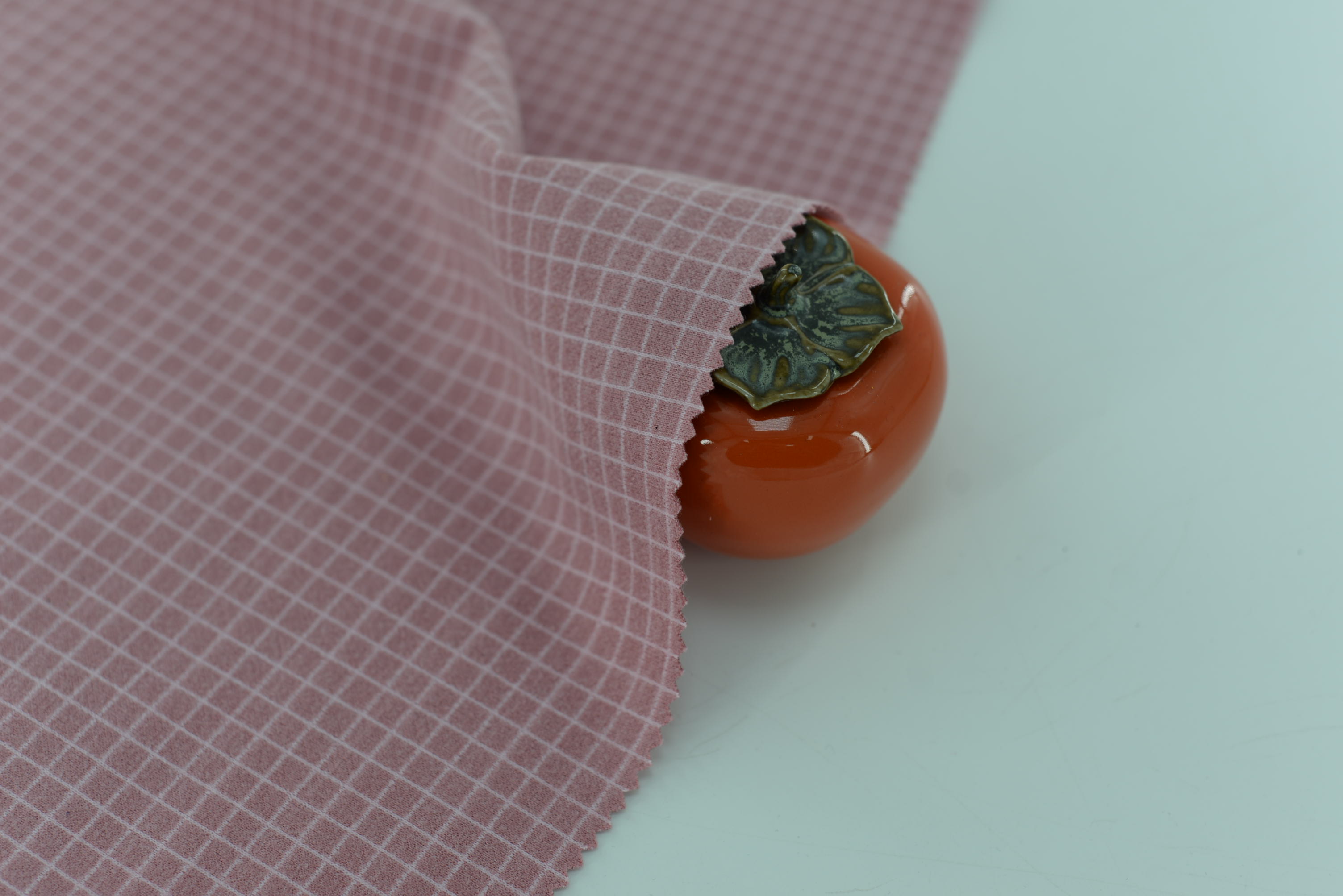 LX-P-18079 POLY SMALL CHECK JACQUARD KNIT BRUSH