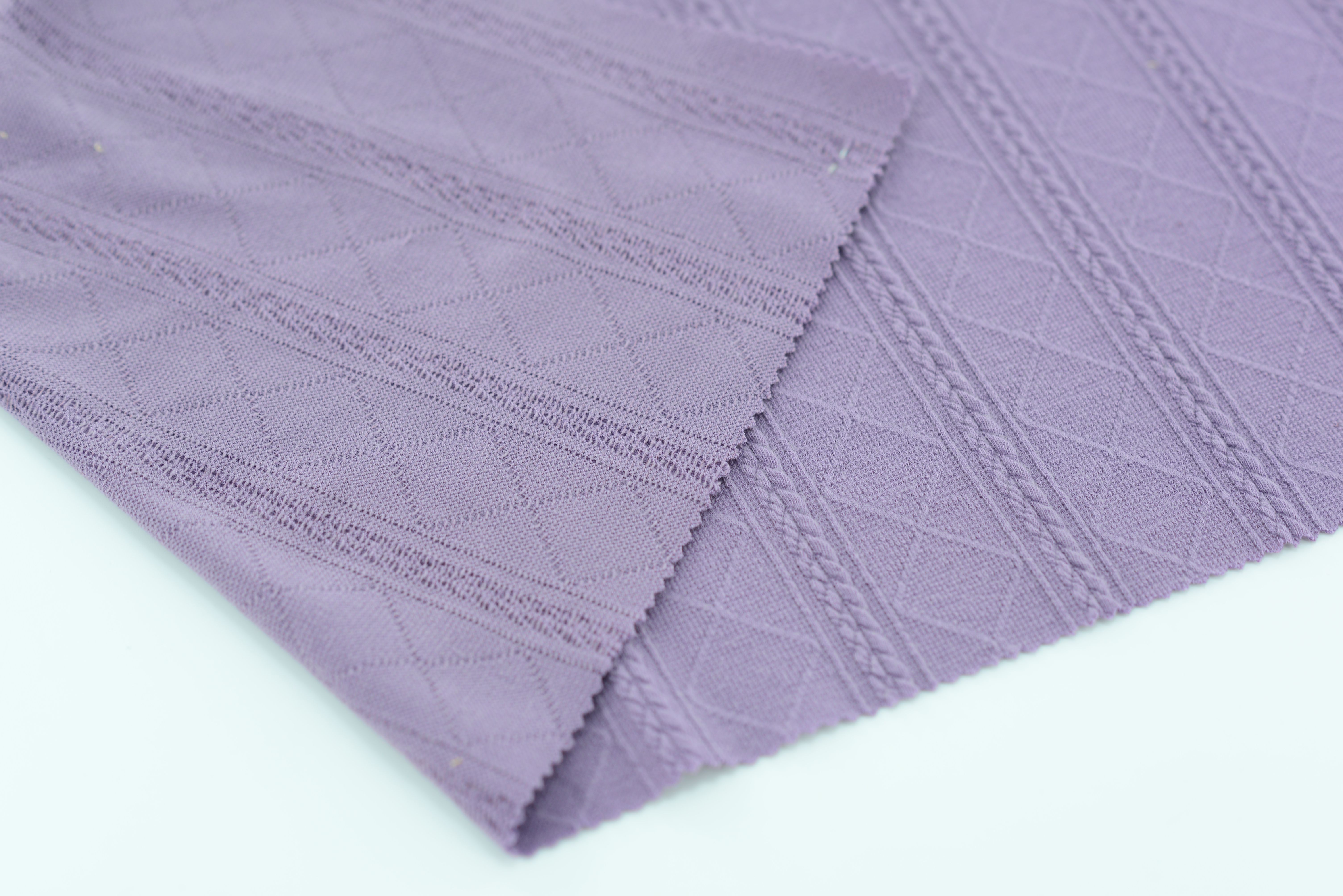 LX-P-12089 KNIT RHOMBUS THICK JACQUARD