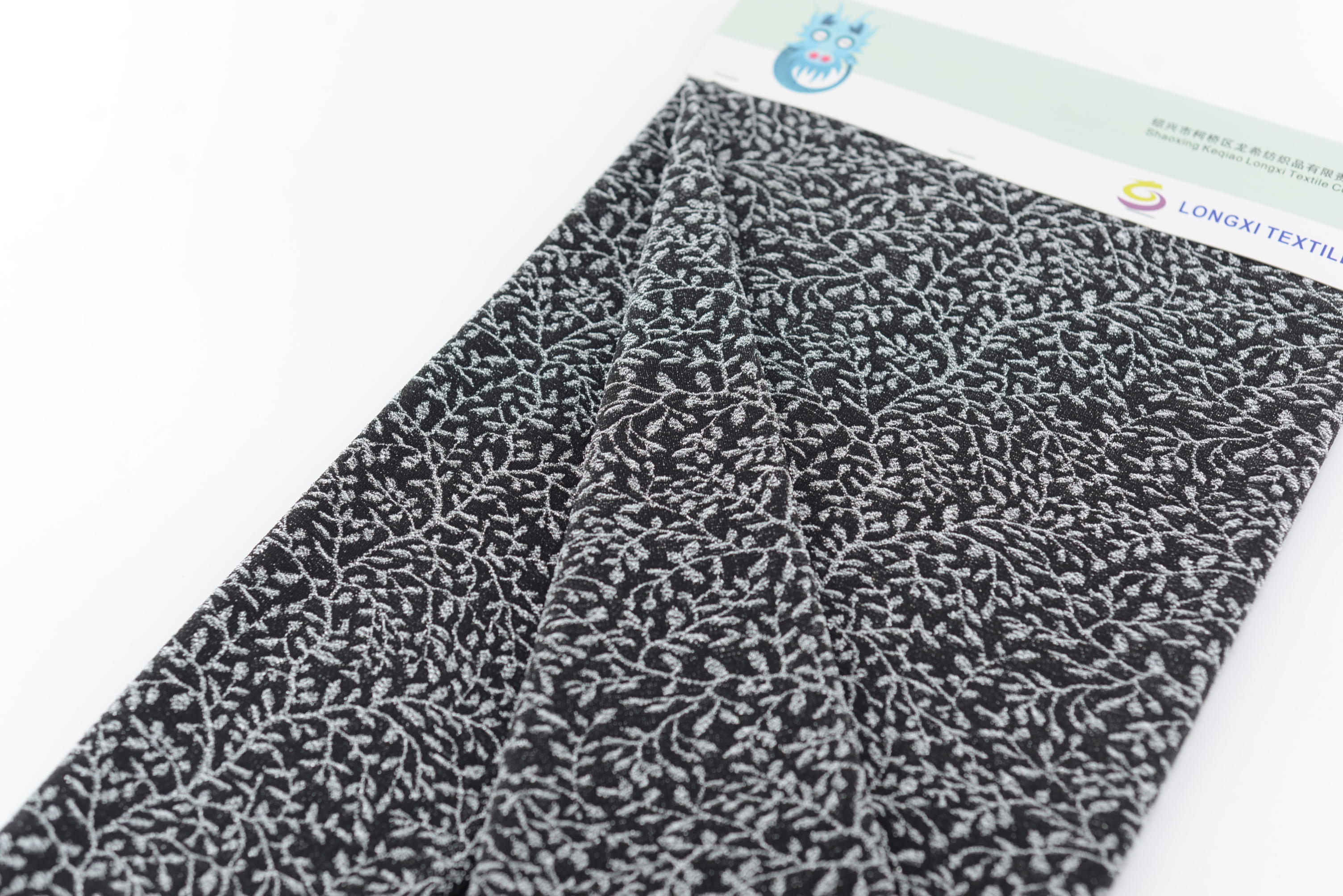 LX-P-16313 LUREX LEAF KNIT JACQUARD