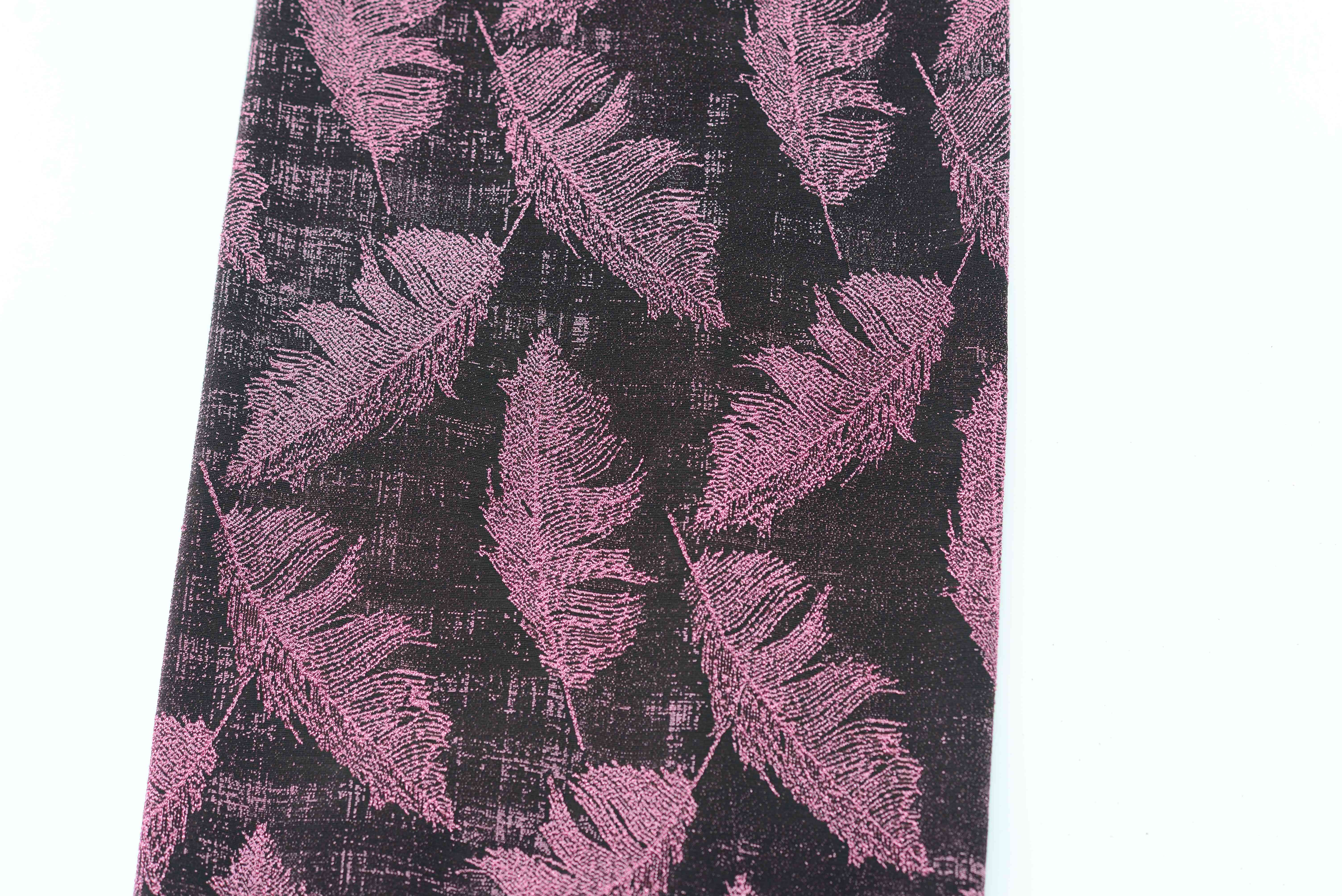 LX-P-16151 LUREX FEATHER KNIT JACQUARD