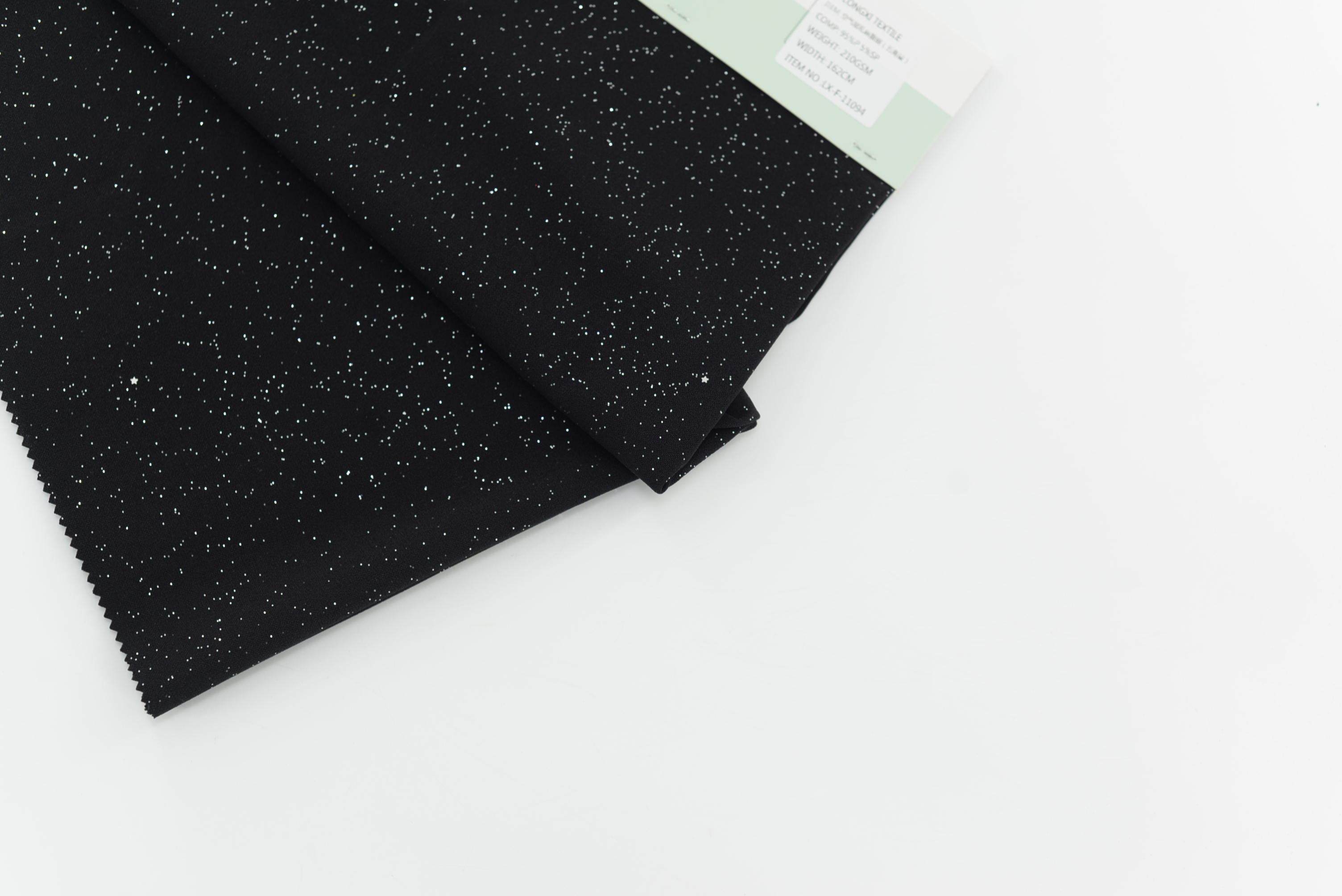 LX-F-11094 SCUBA CREPE SPRINKLE STAR SEQUINS