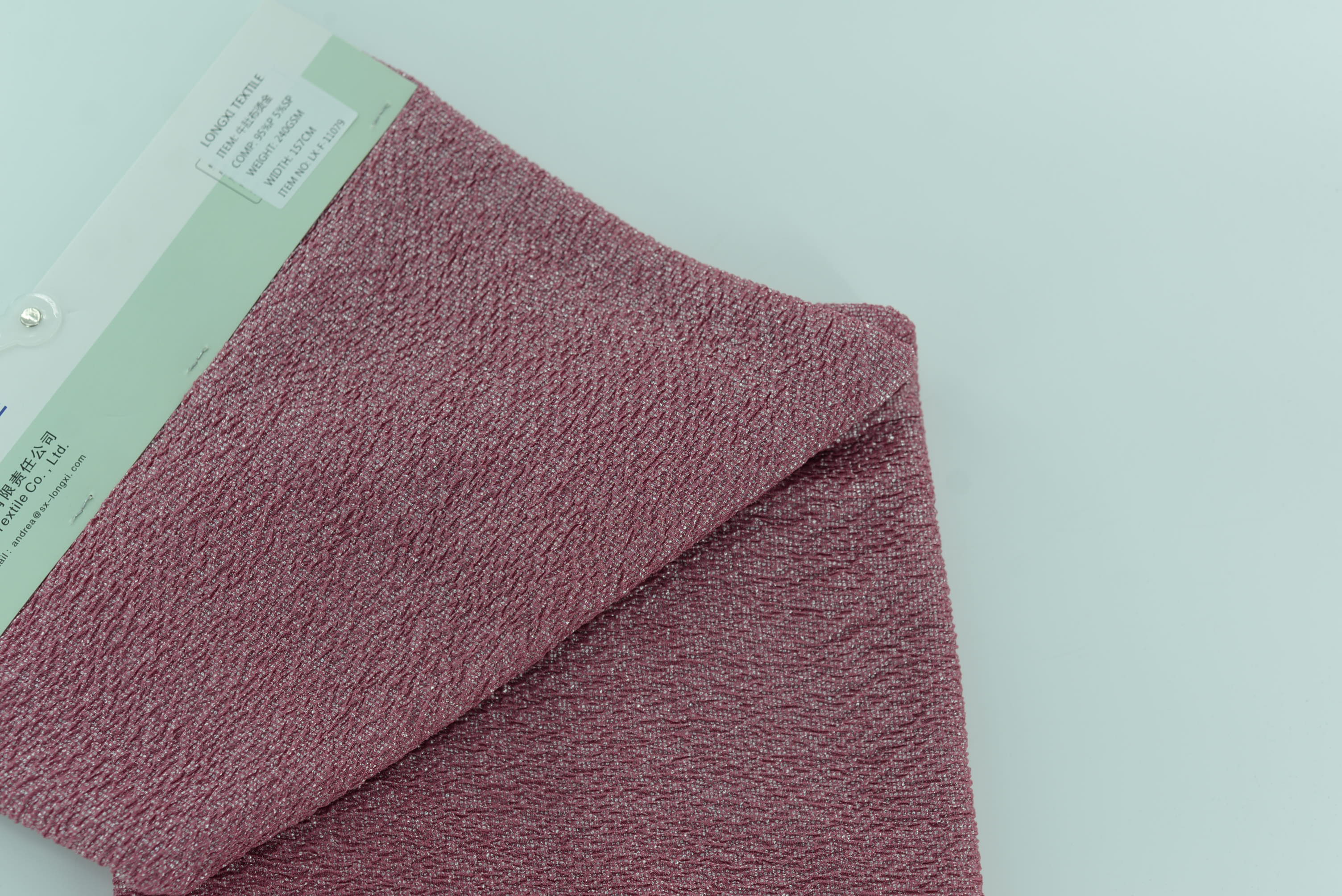 LX-F-11079 TRIIPE CREPE SMALL CHECK FOIL