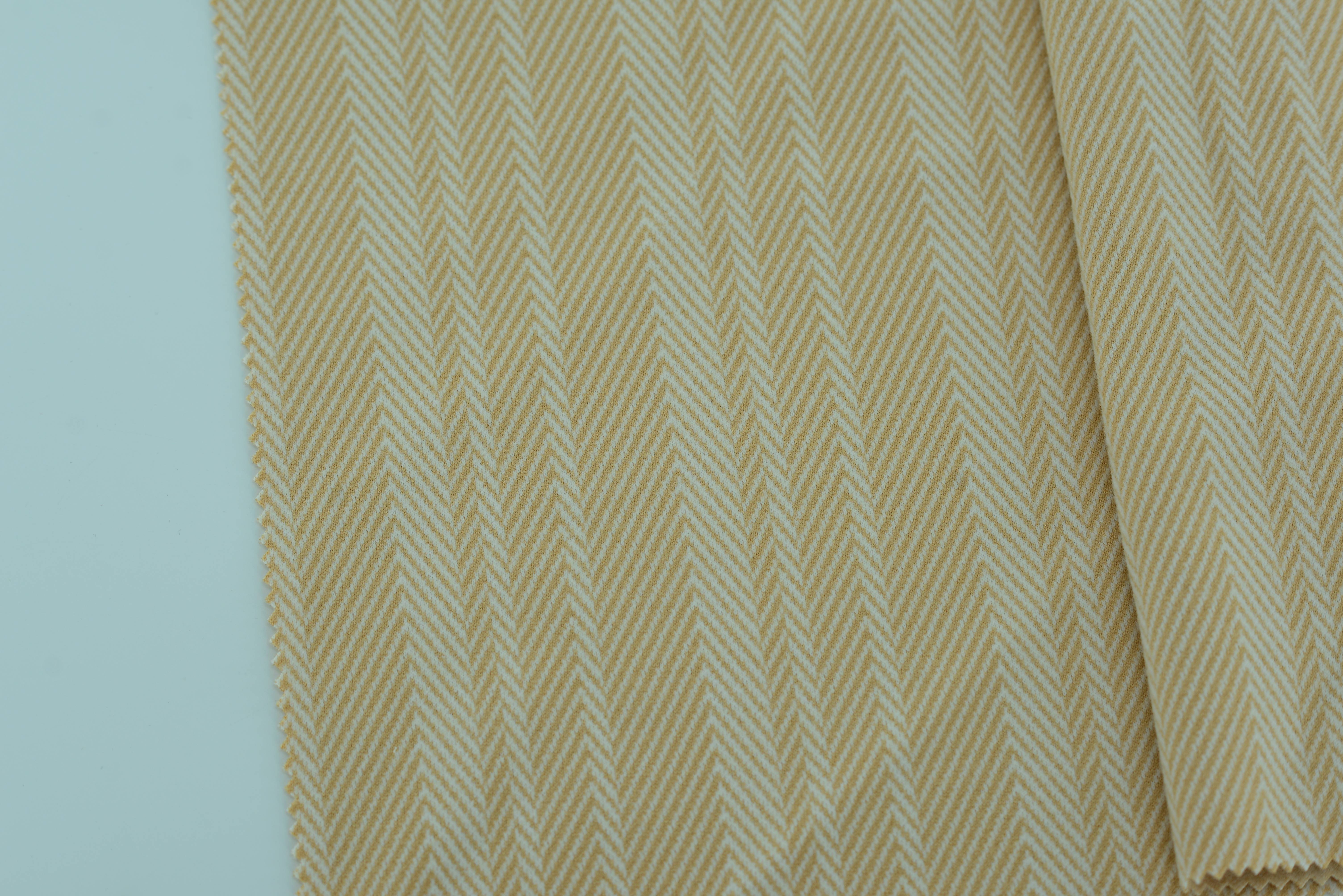 LX-P-18069 POLY STRIP HERRINGBONE JACQUARD KNIT BRUSH