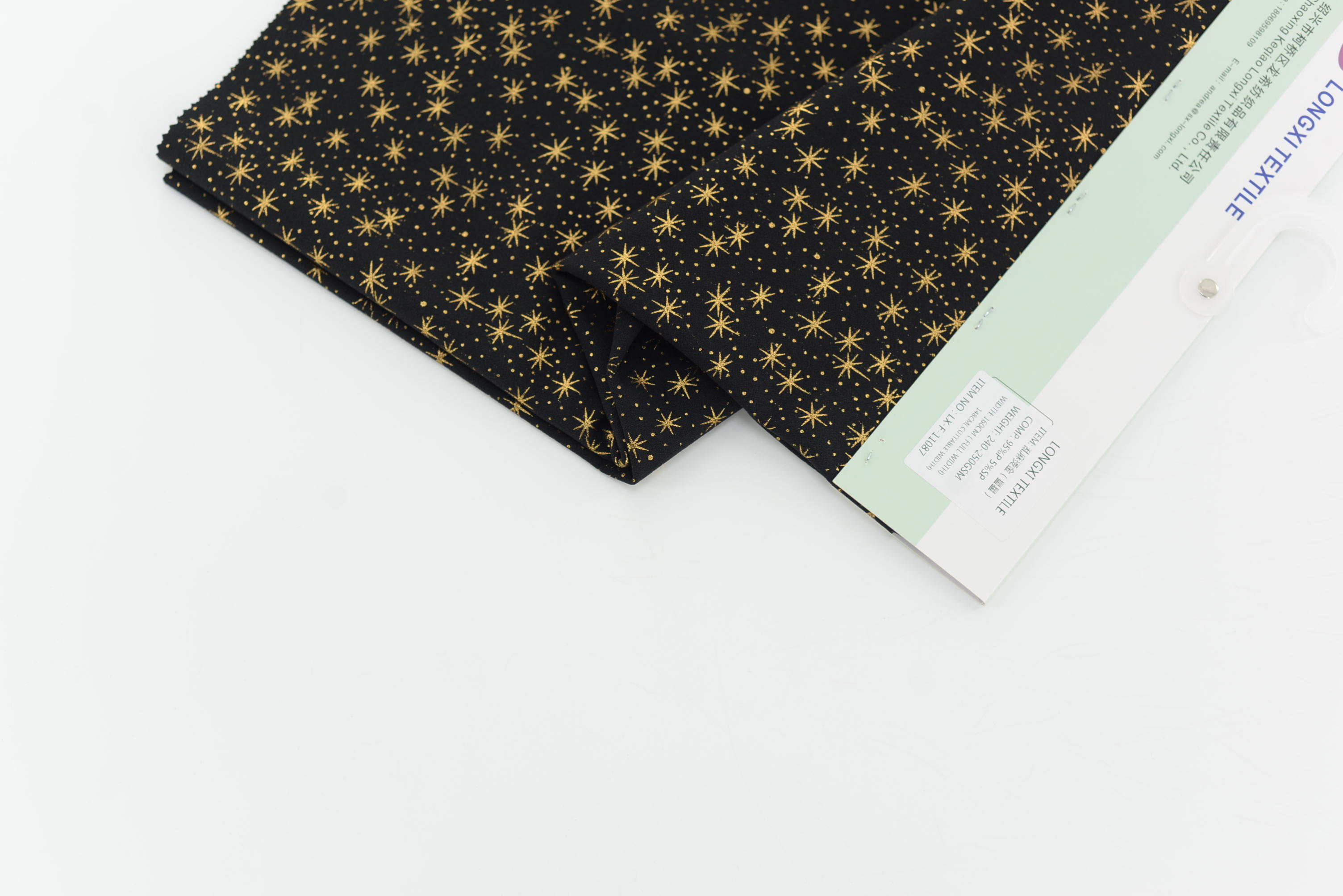 LX-F-11087 SCUBA CREPE STAR FOIL