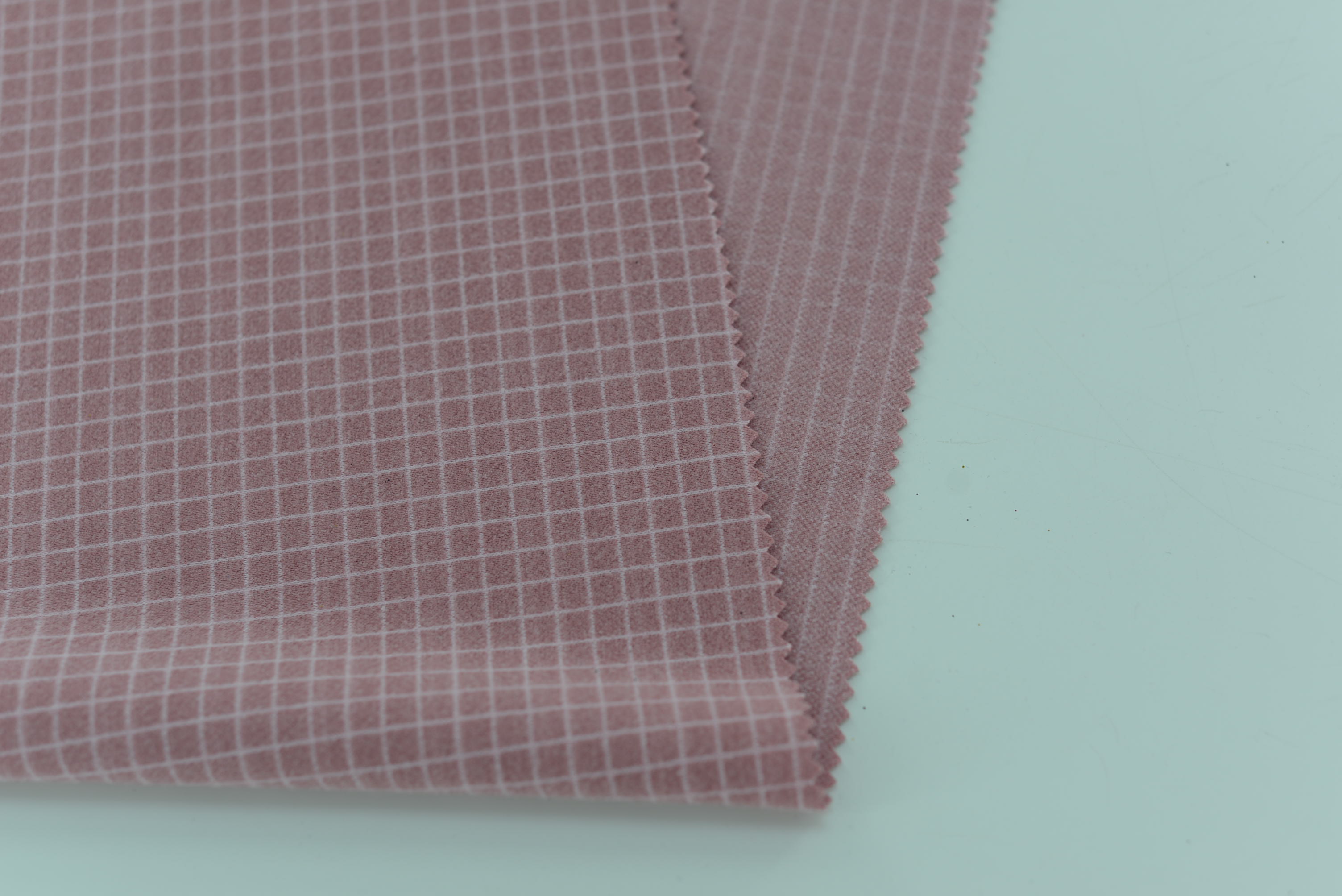 LX-P-18079 POLY SMALL CHECK JACQUARD KNIT BRUSH