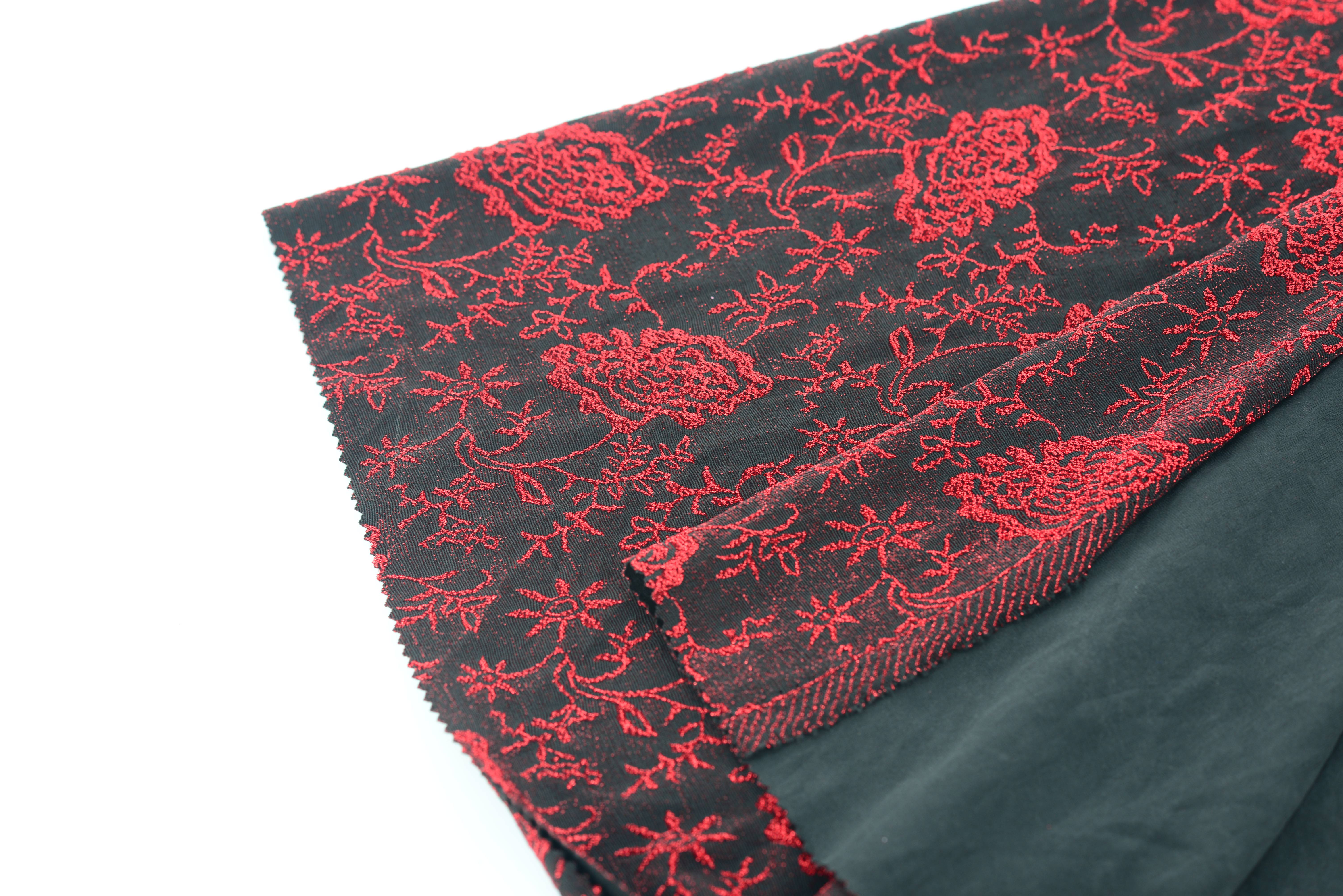 LX-P-16163 NYLON KNIT FLOWER JACQUARD