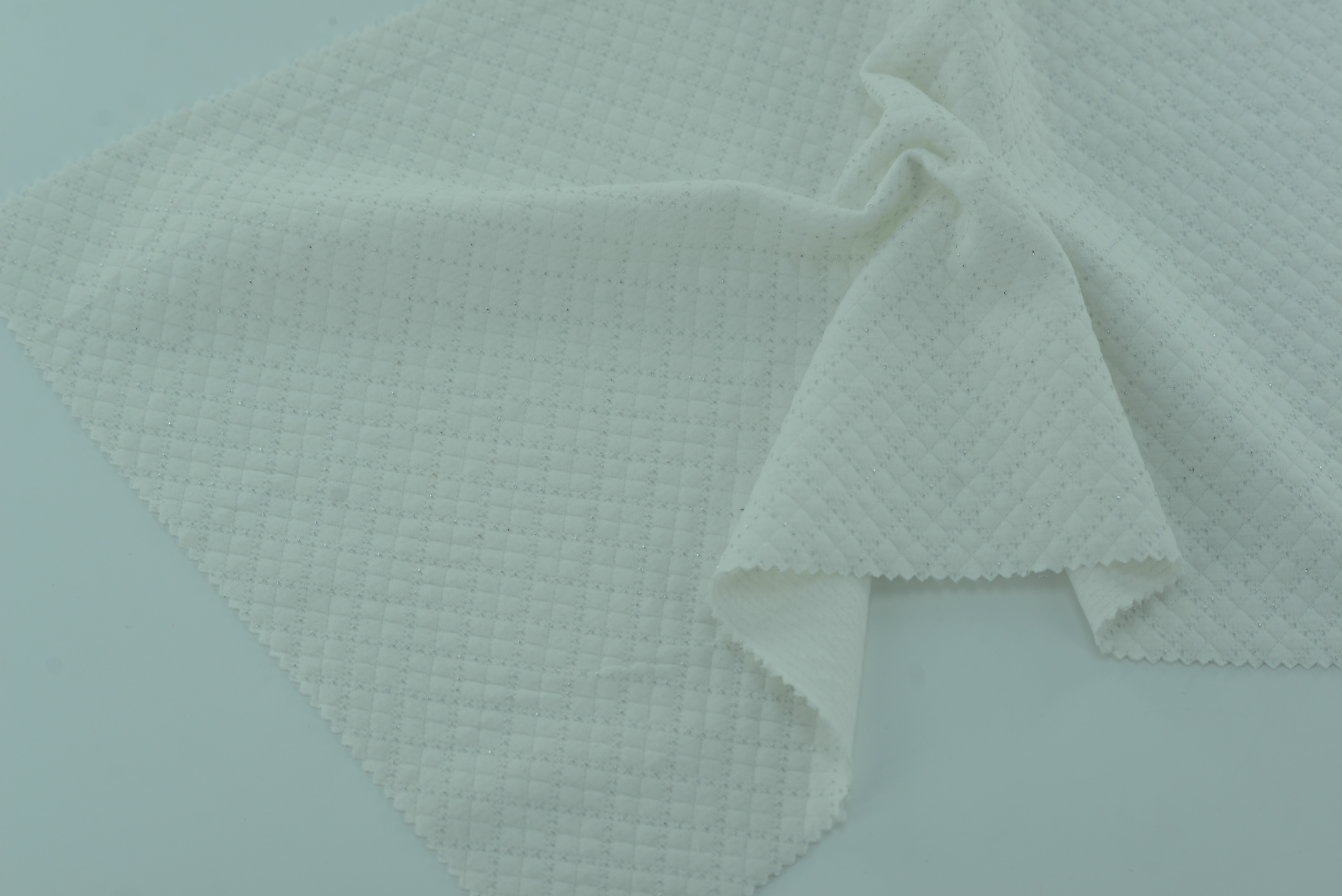 LX-P-16118 LUREX CHECK JACQUARD KNIT