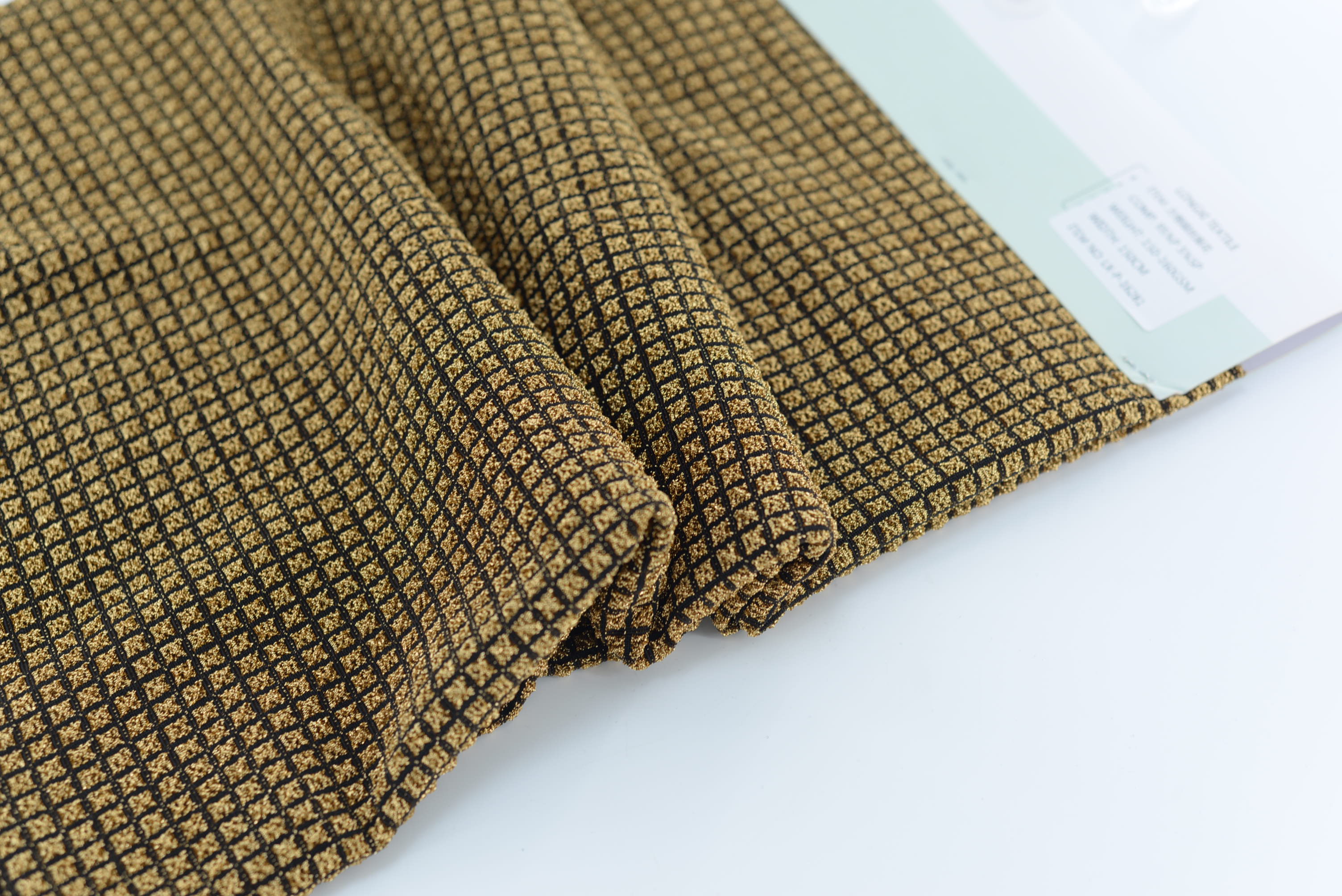 LX-P-16281 LUREX CHECK KNIT JACQUARD