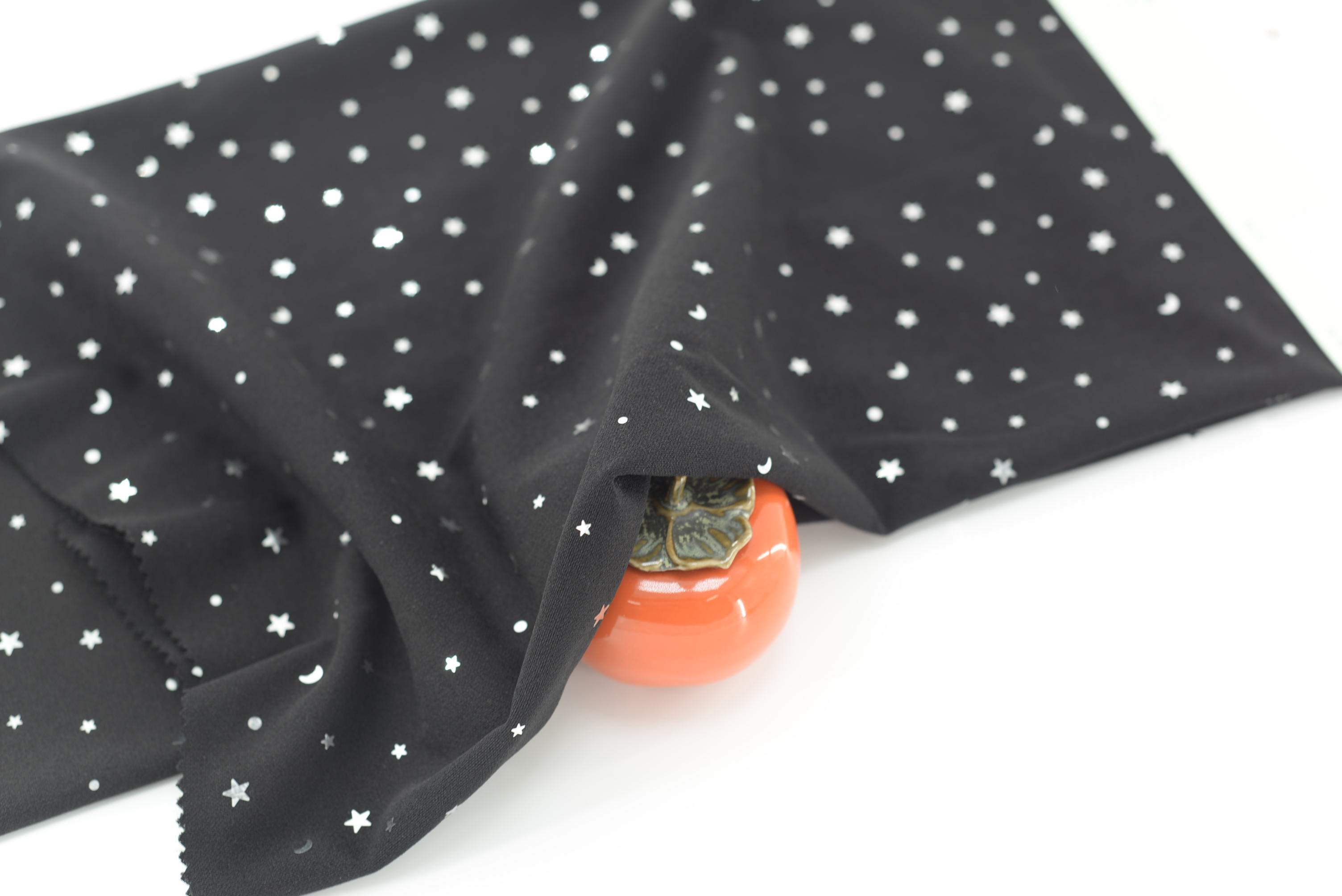 LX-P-11126 SCUBA CREPE STAR SHINE SEQUINS