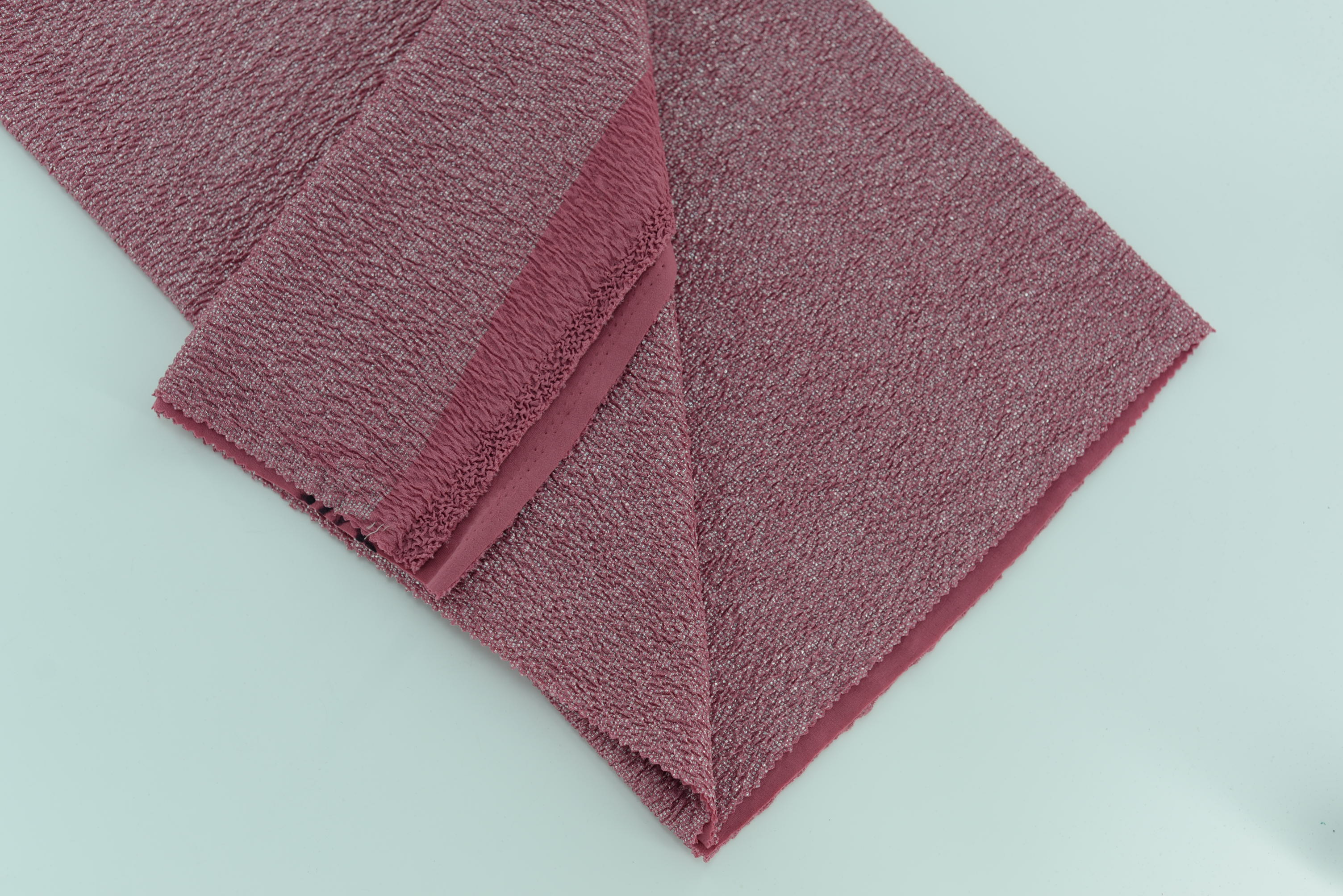 LX-F-11079 TRIIPE CREPE SMALL CHECK FOIL