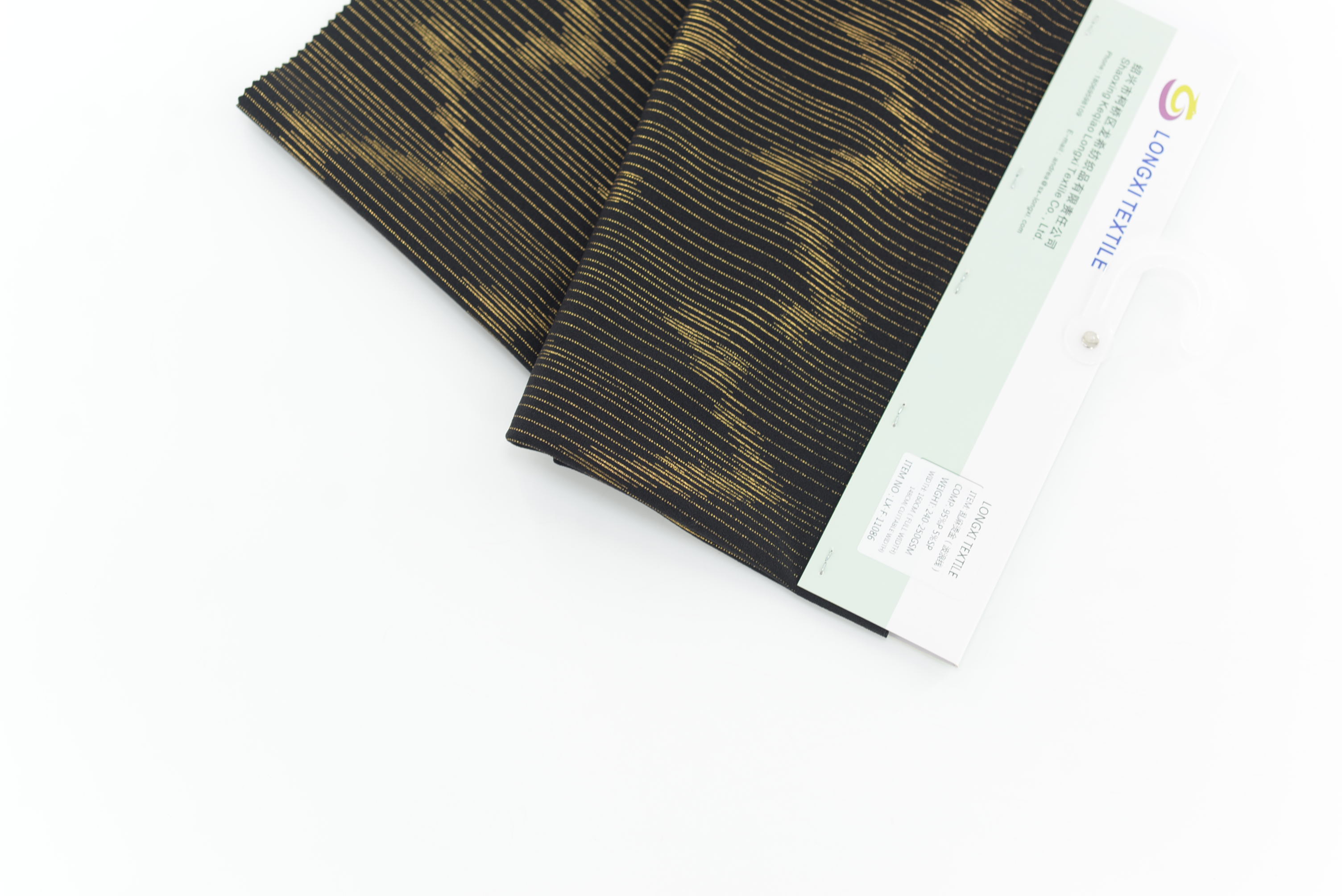 LX-F-11086 SCUBA CREPE WAVE STRIPE FOIL