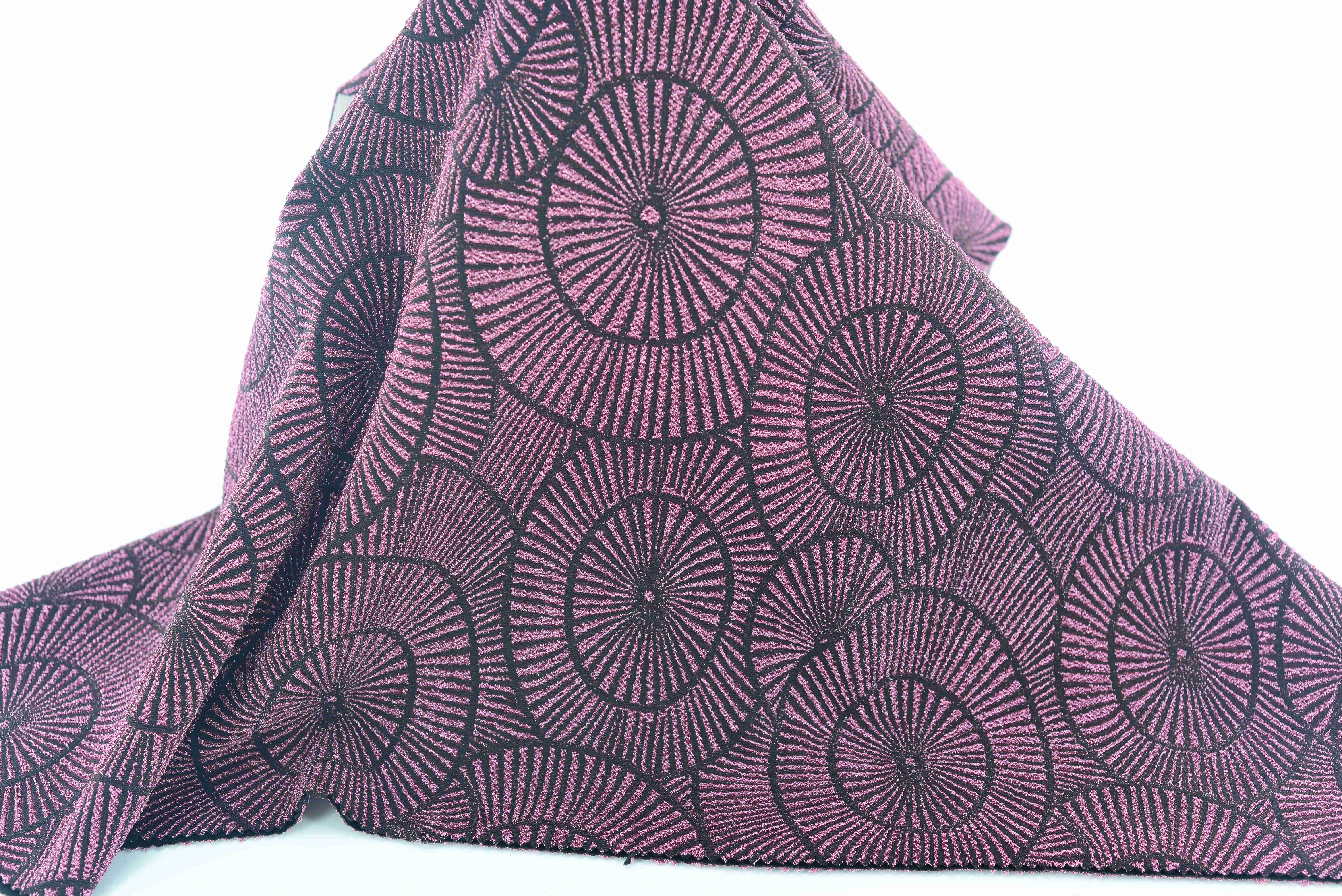 LX-P-16154 LUREX SUN KNIT JACQUARD