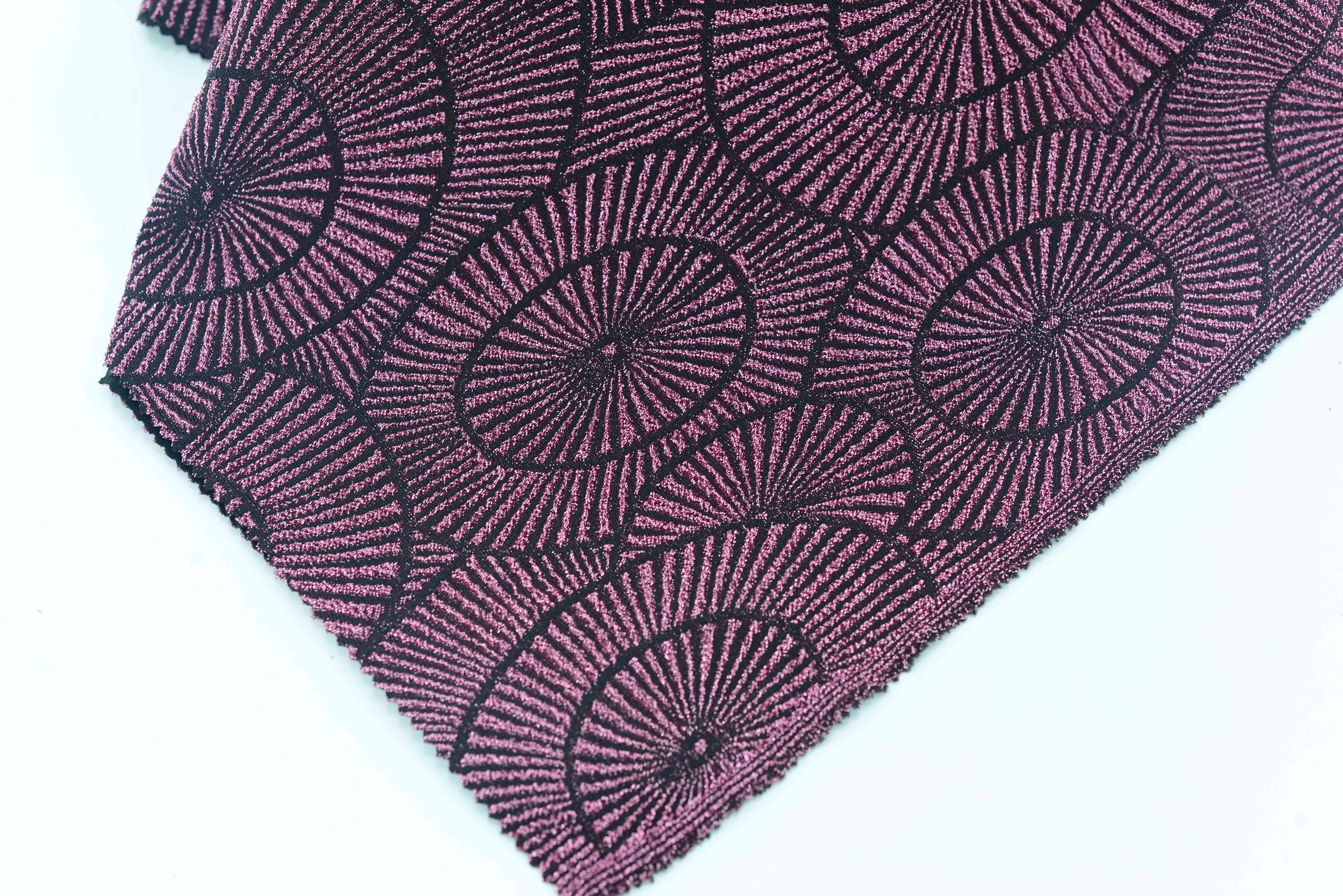 LX-P-16154 LUREX SUN KNIT JACQUARD