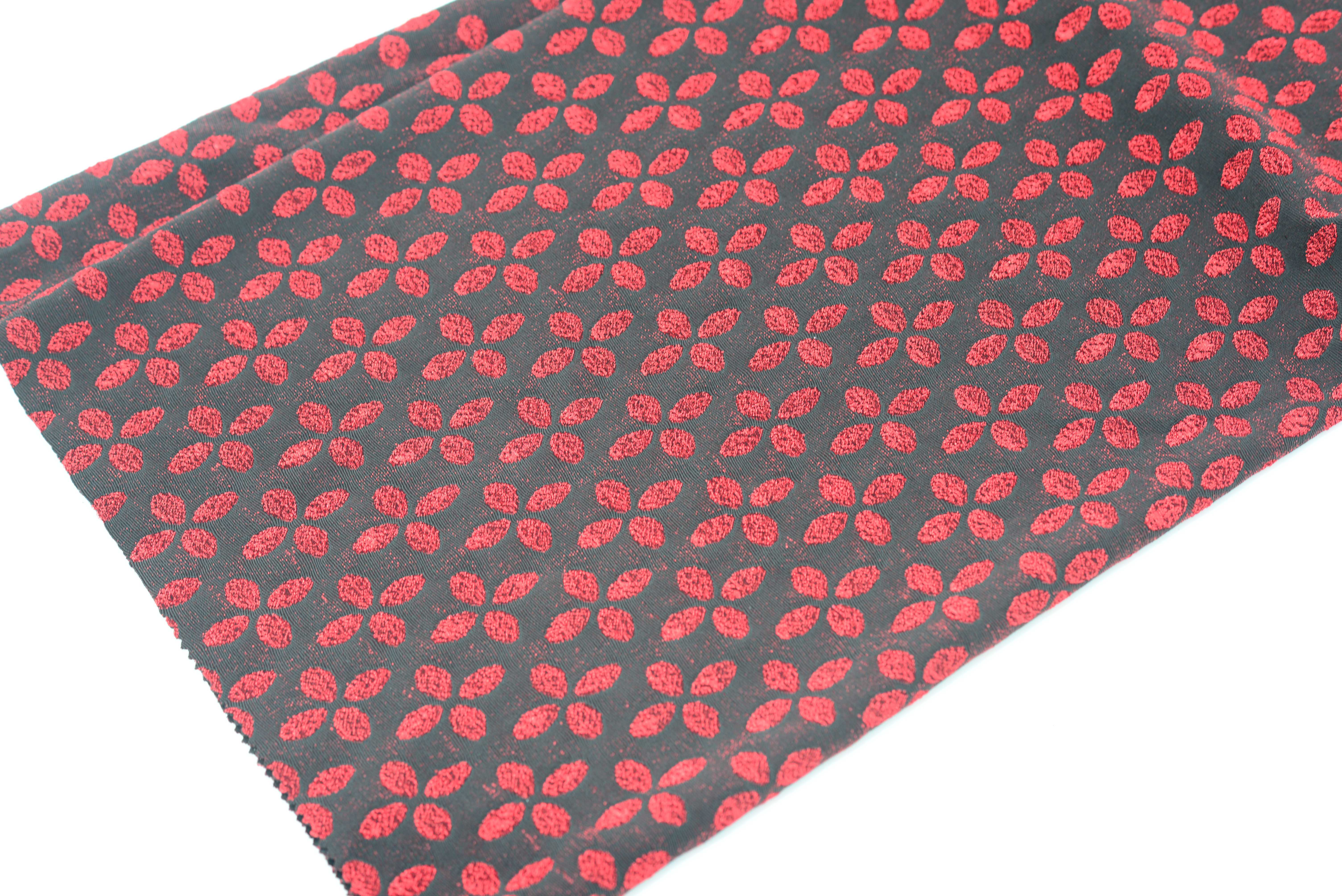 LX-P-16160 LUREX FOUR LEAF CLOVER NYLON KNIT JACQUARD