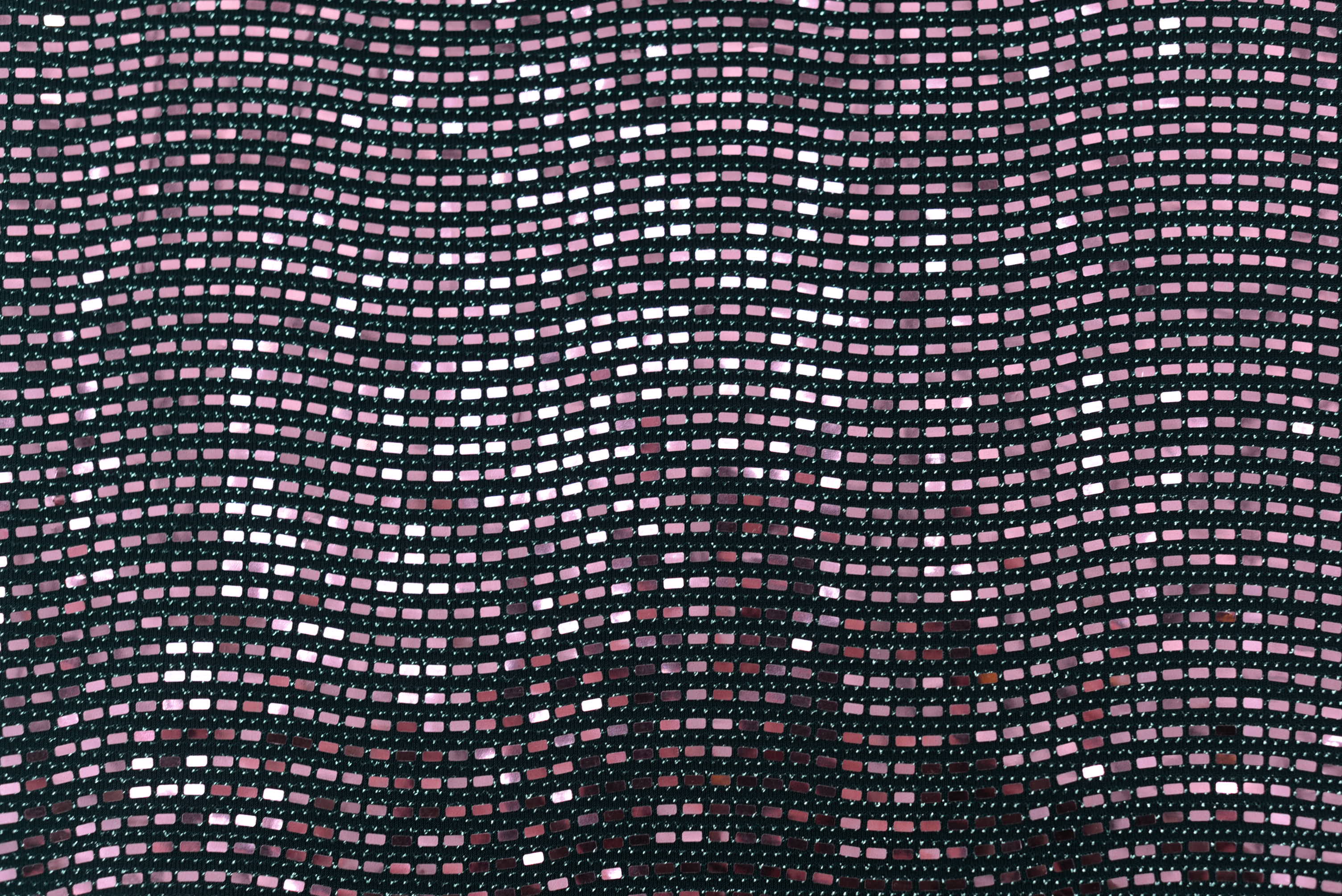 LX-F-11128 KNIT JACQUARD SMALL CHECK SEQUINS