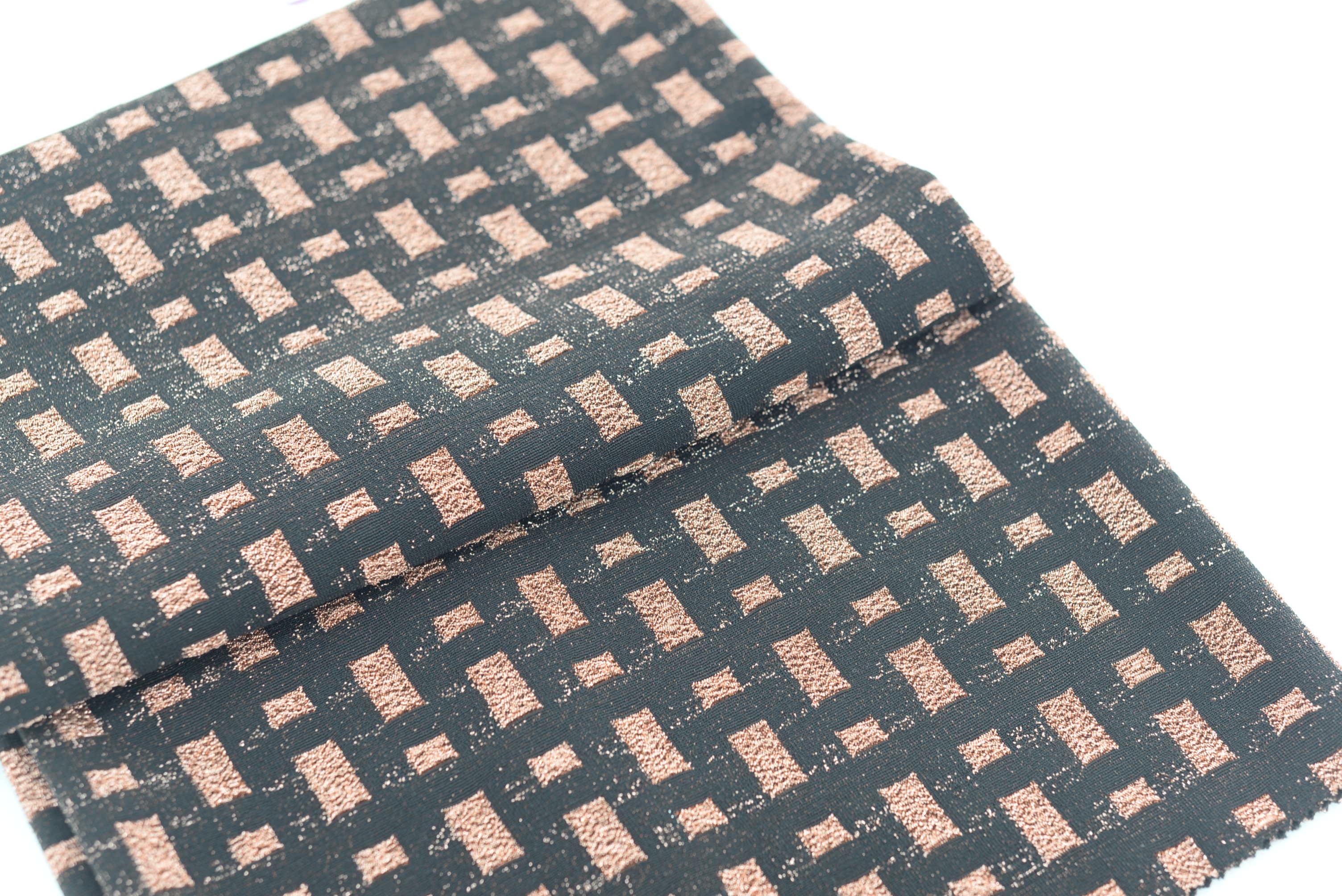 LX-P-16316 LUREX CHECK KNIT JACQUARD