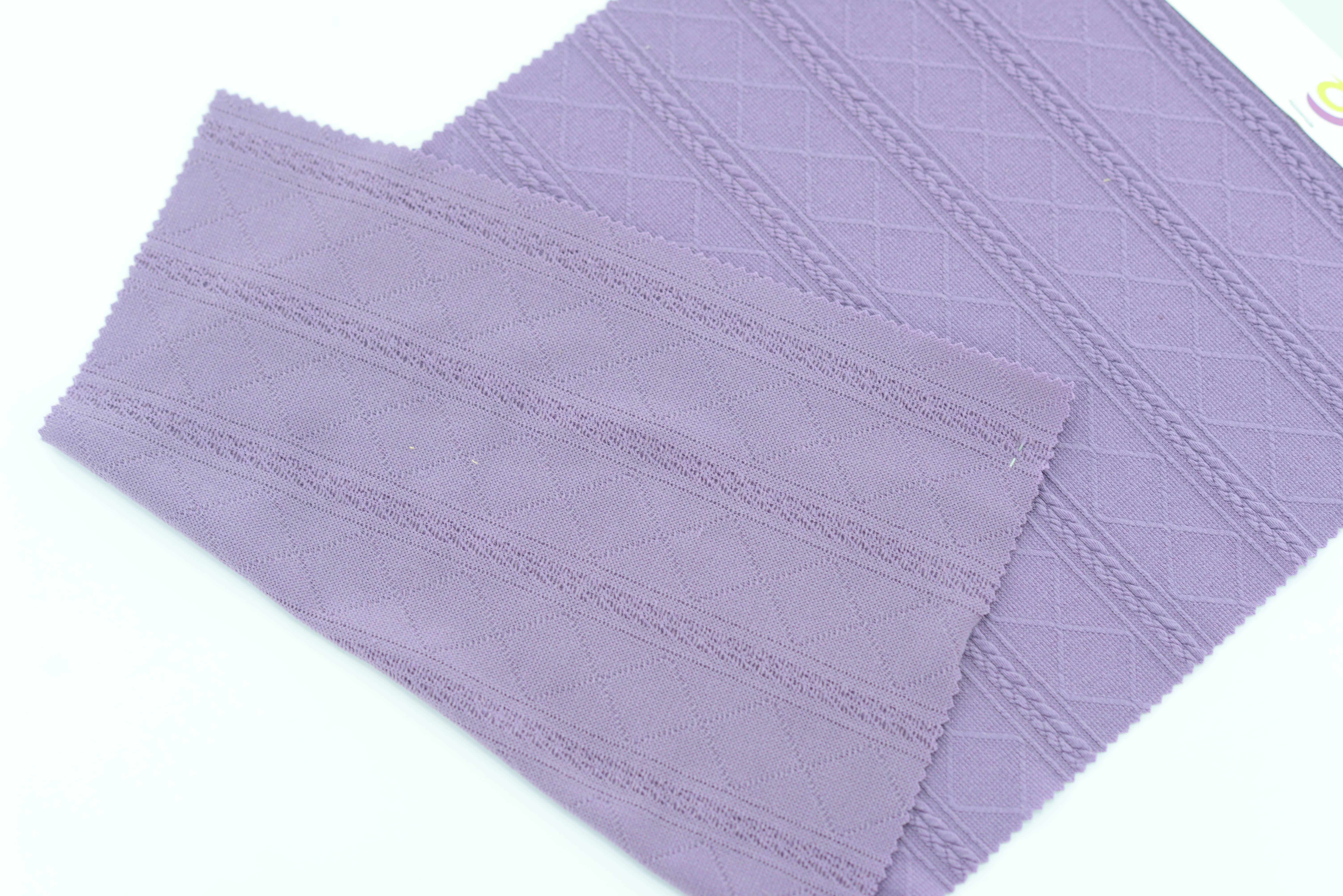 LX-P-12089 KNIT RHOMBUS THICK JACQUARD