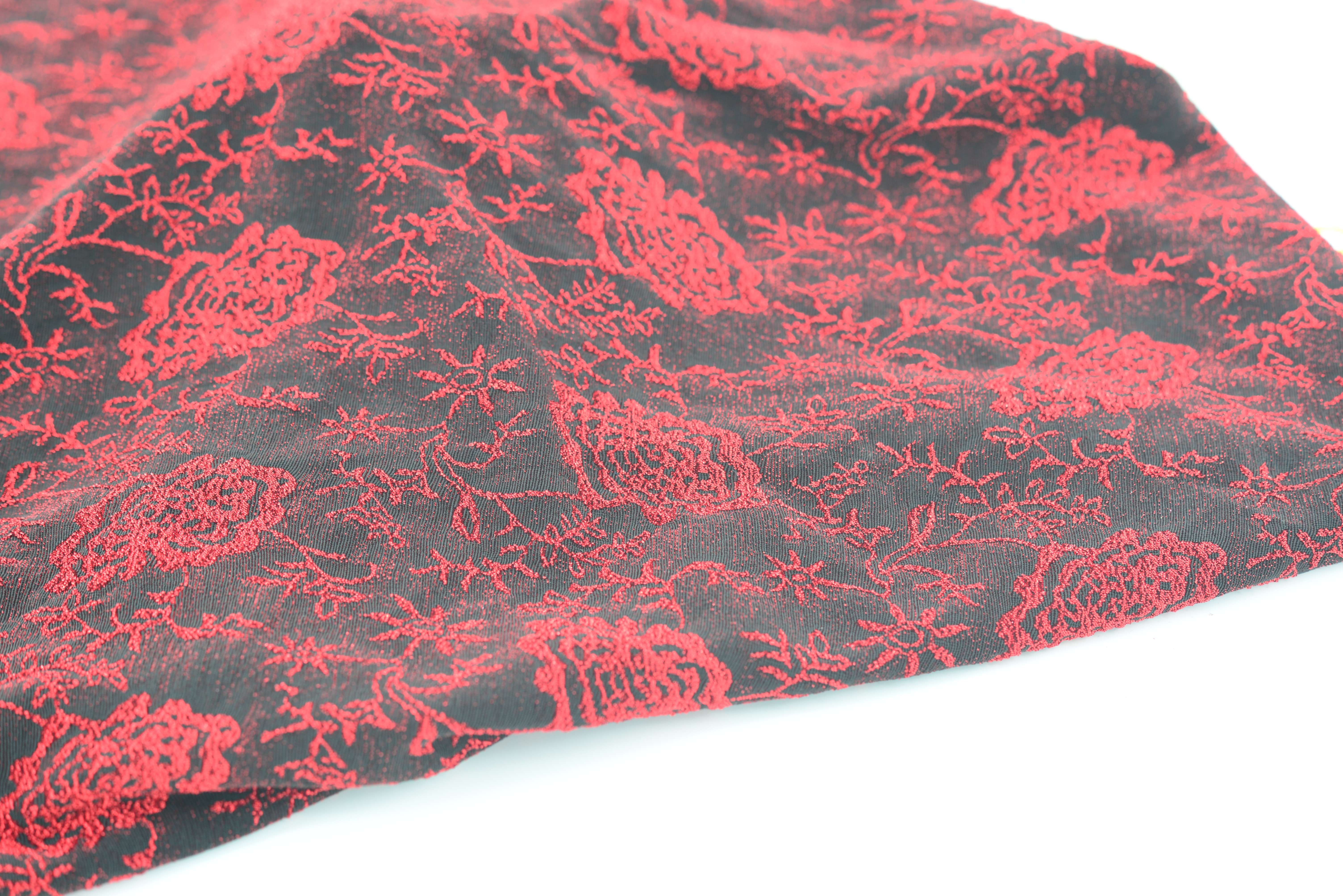 LX-P-16163 NYLON KNIT FLOWER JACQUARD