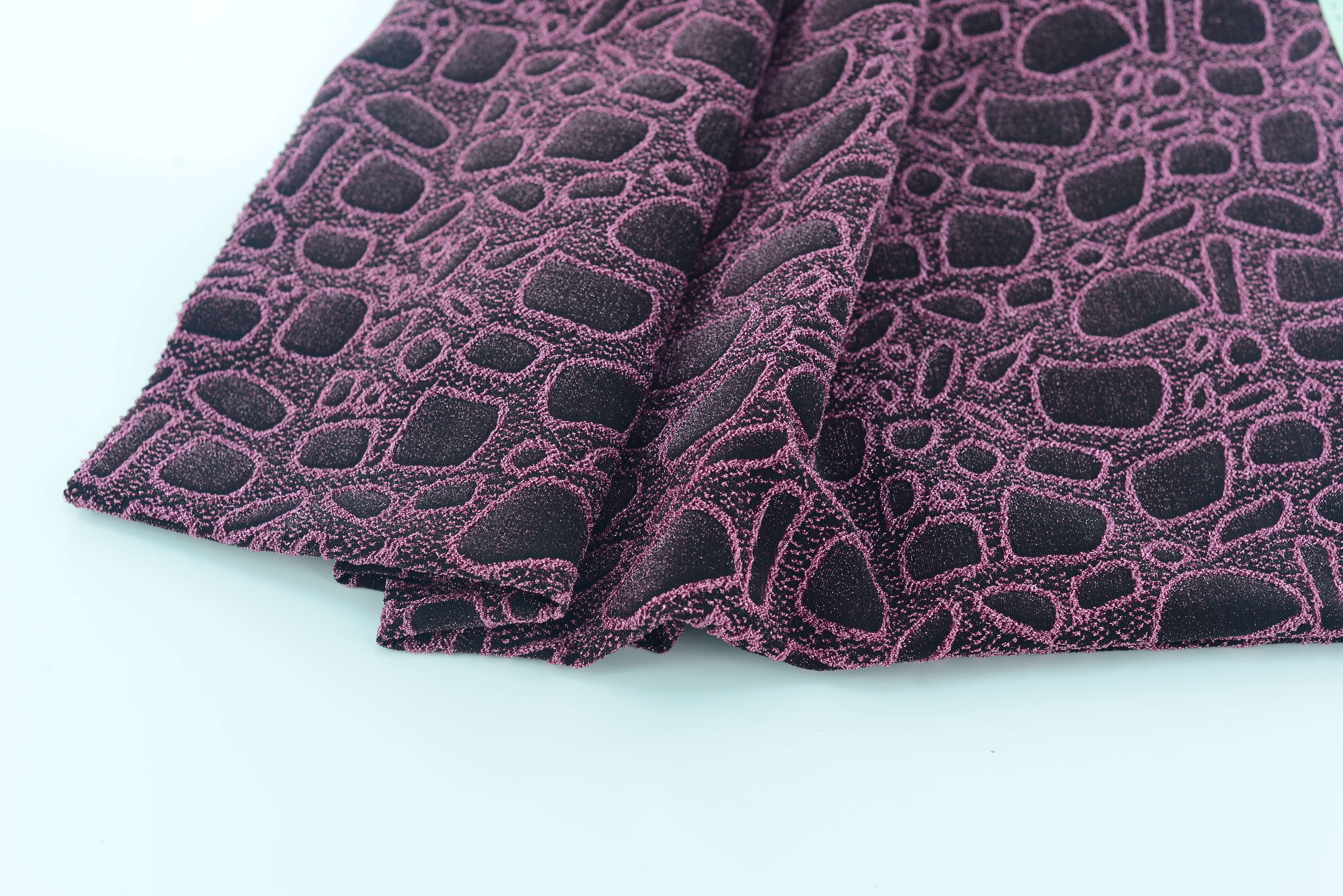 LX-P-16155 LUREX STONE KNIT JACQUARD