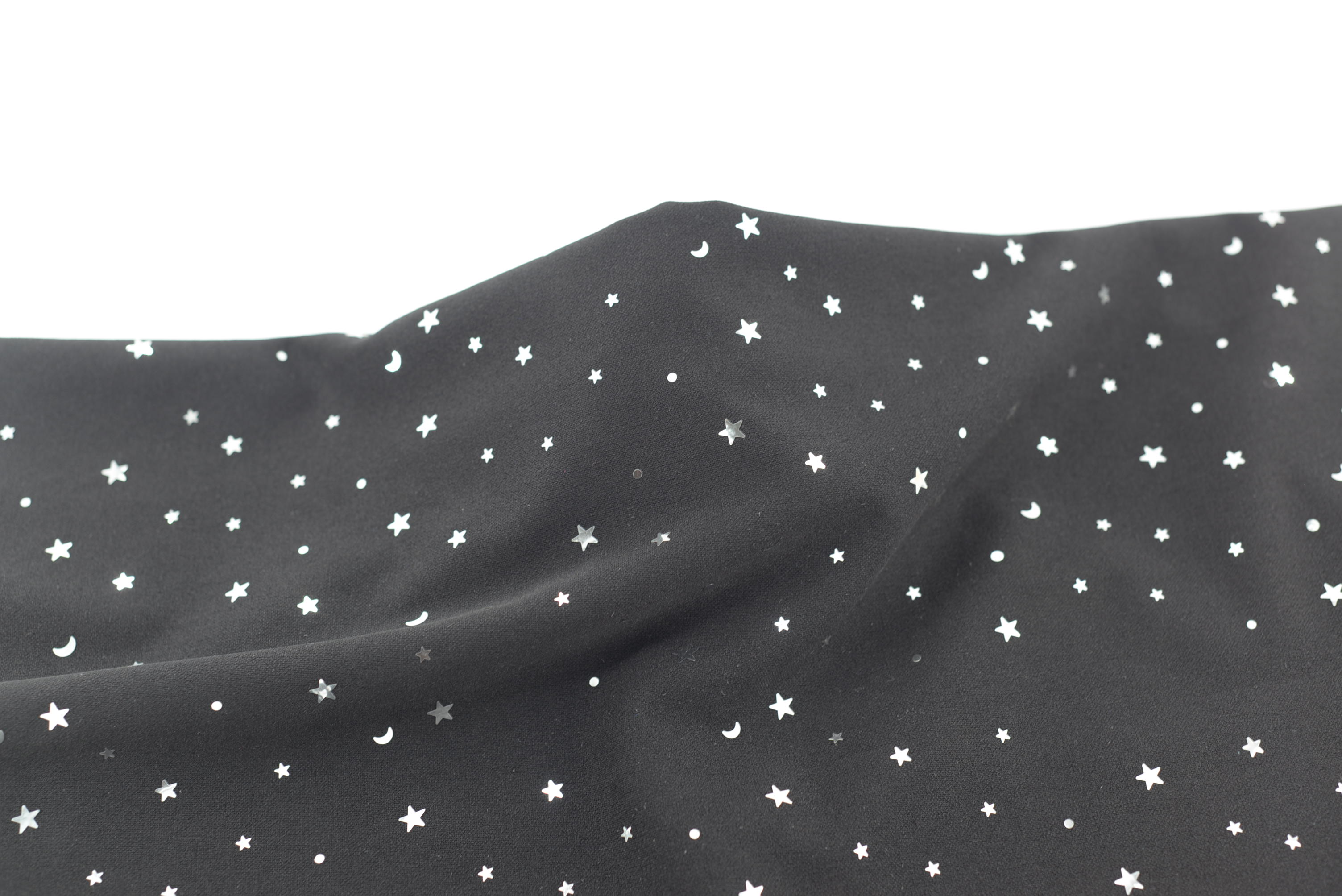 LX-P-11126 SCUBA CREPE STAR SHINE SEQUINS