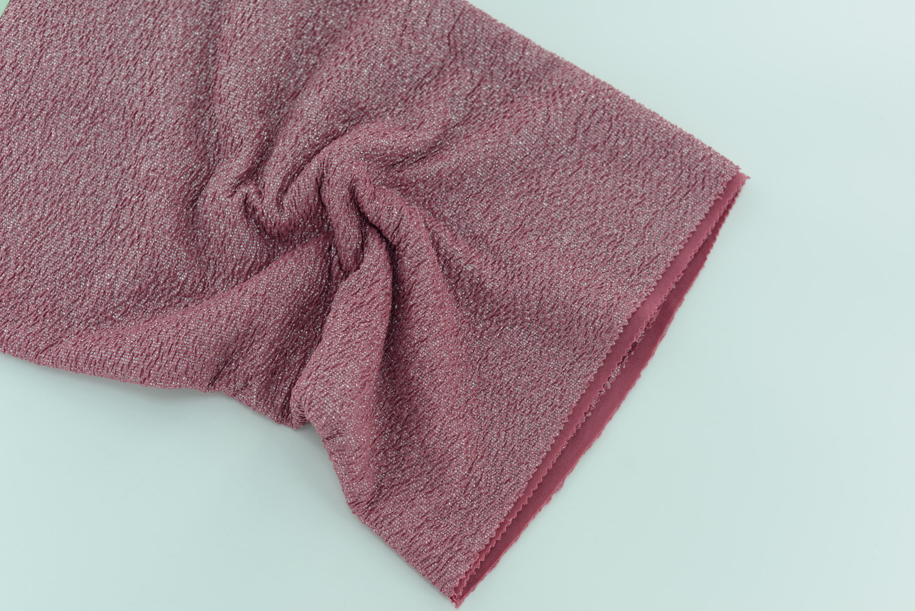 LX-F-11079 TRIIPE CREPE SMALL CHECK FOIL