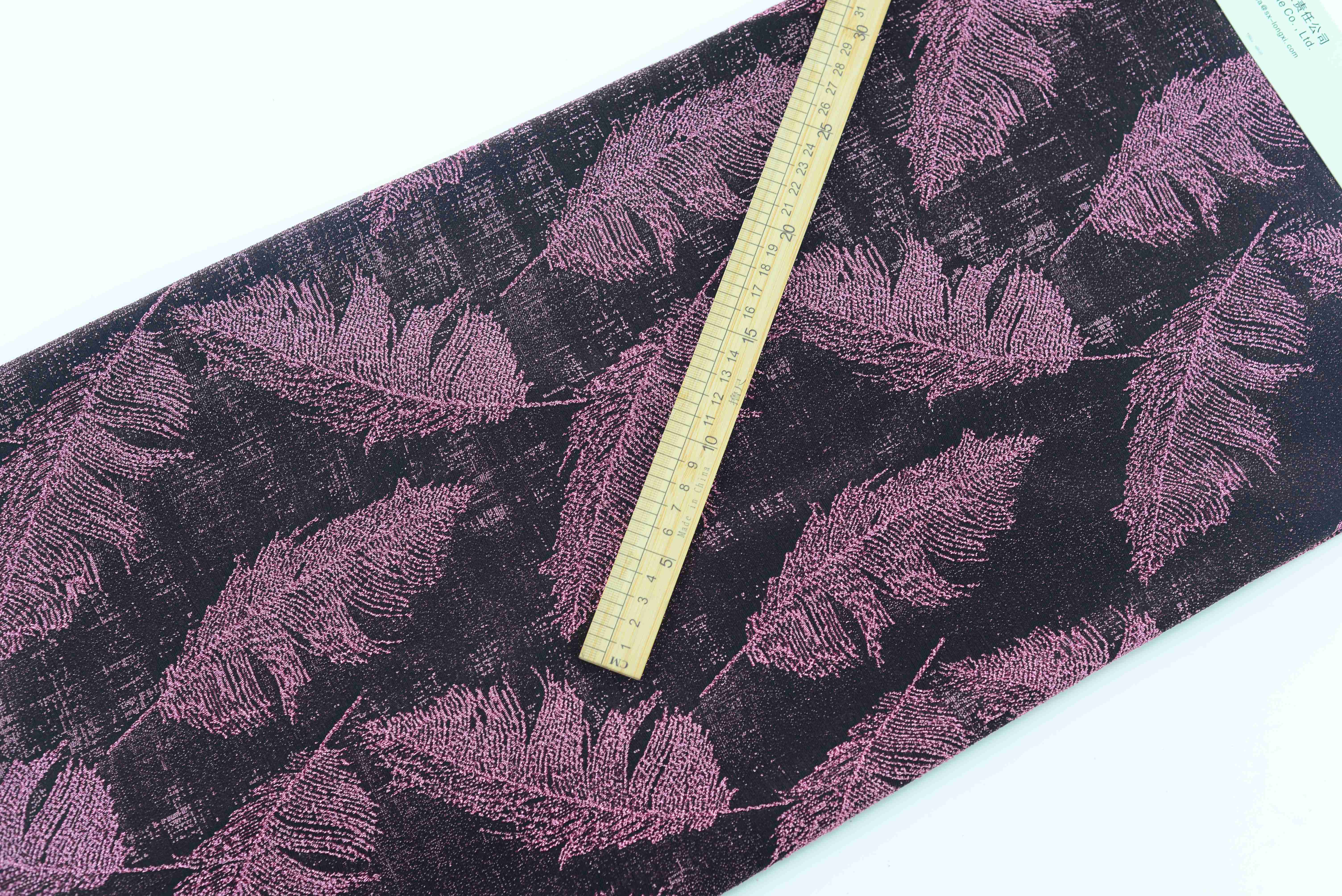 LX-P-16151 LUREX FEATHER KNIT JACQUARD