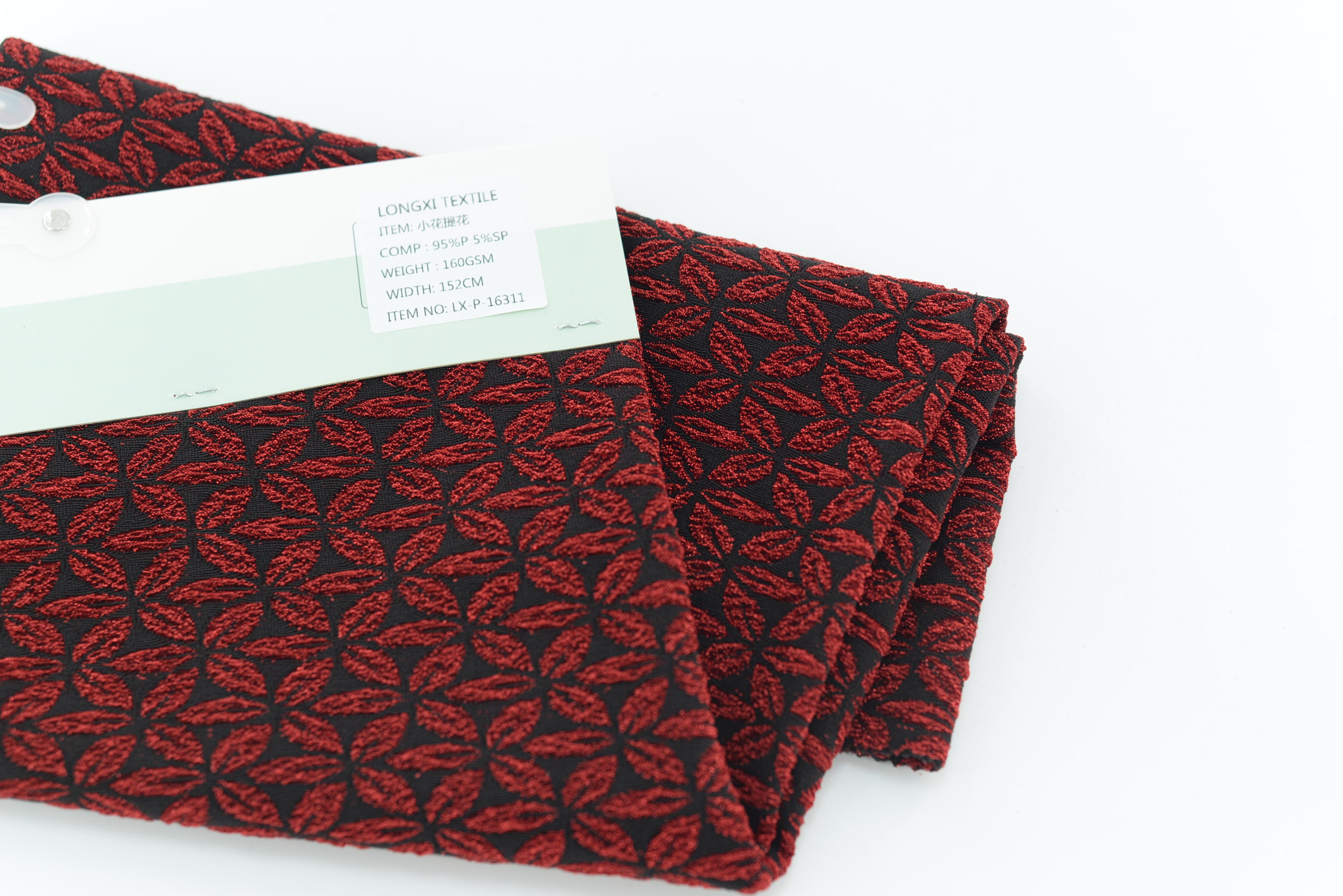 LX-P-16311 LUREX FLOWER KNIT JACQUARD