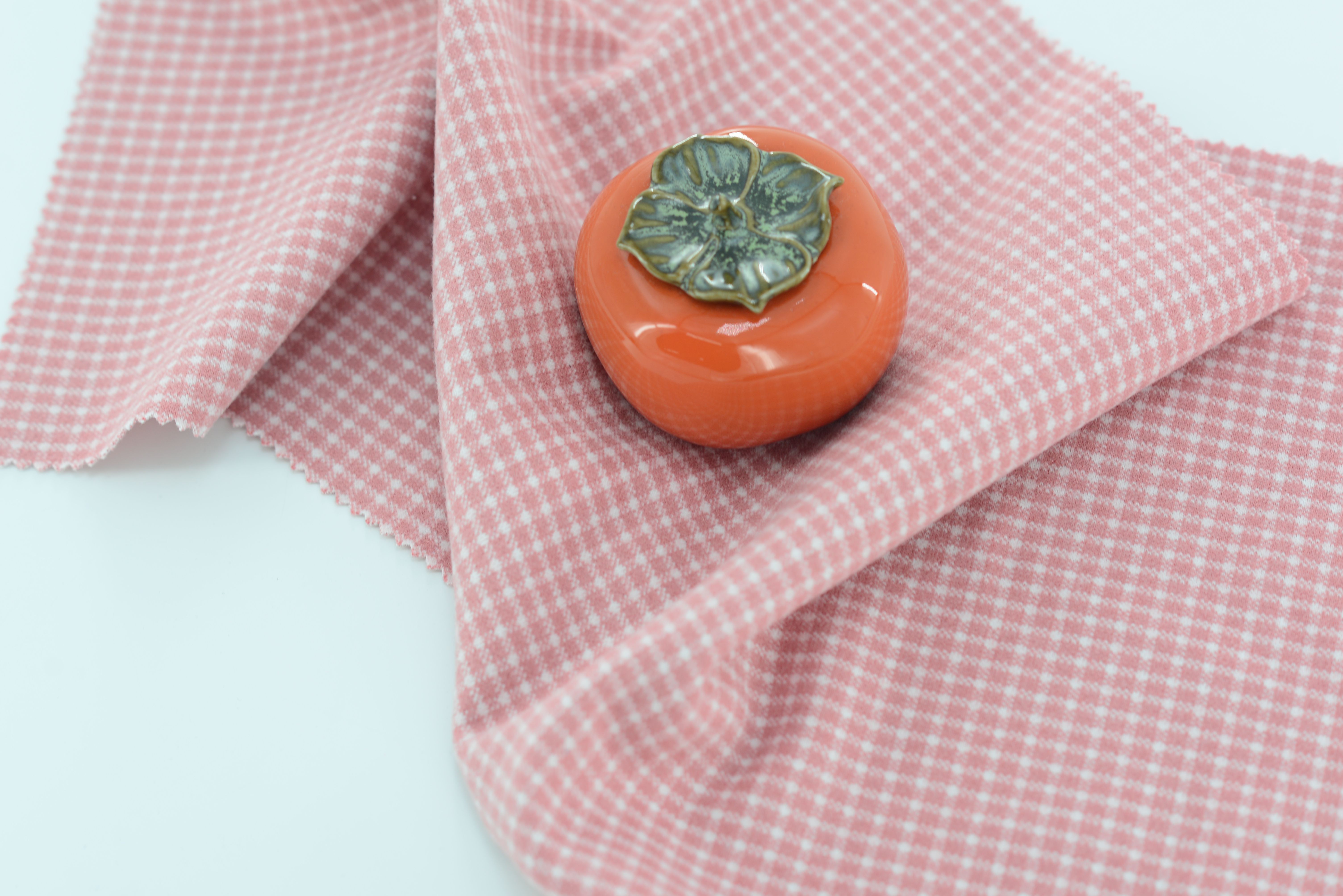 LX-P-18076 POLY CHECK JACQUARD KNIT BRUSH