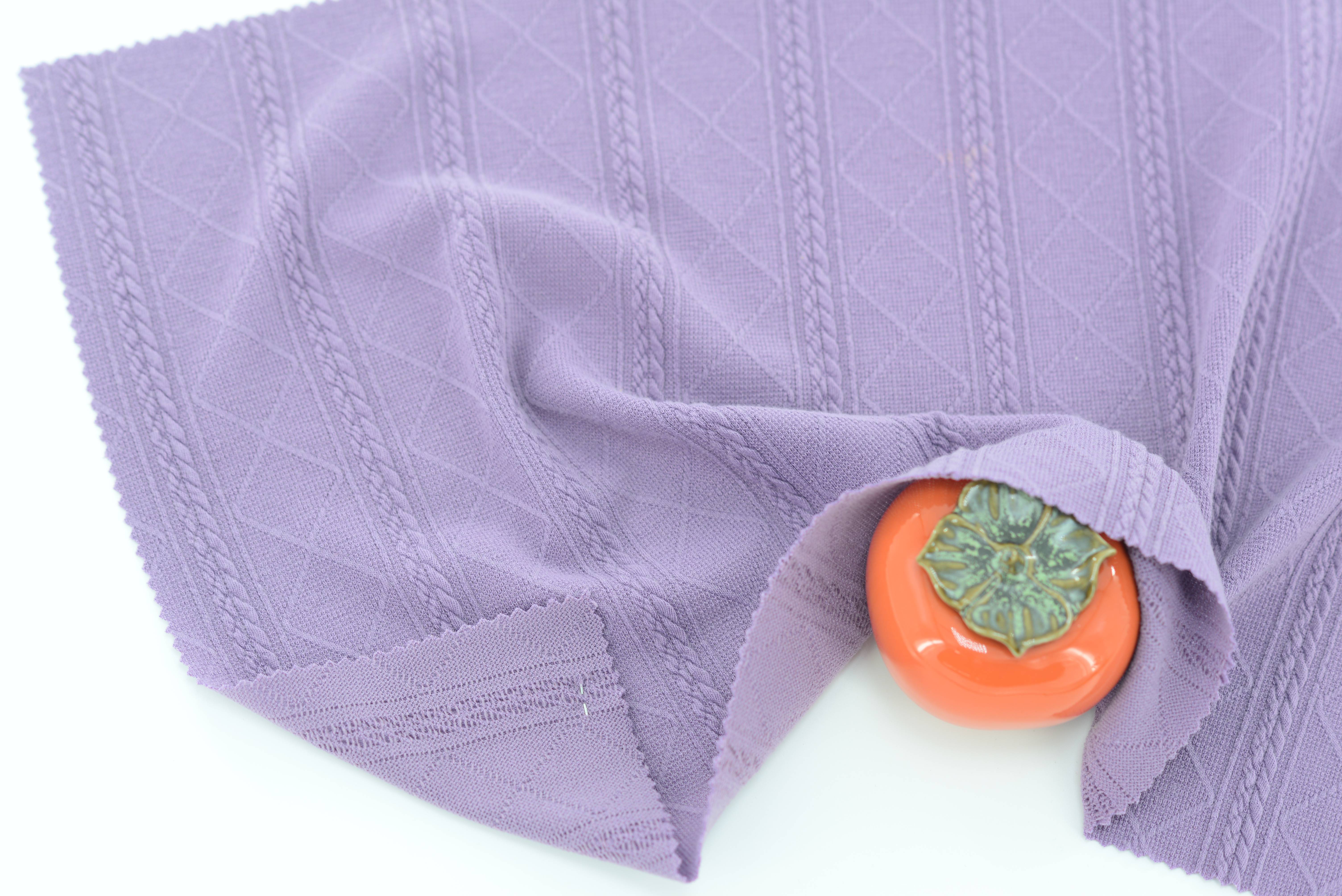 LX-P-12089 KNIT RHOMBUS THICK JACQUARD