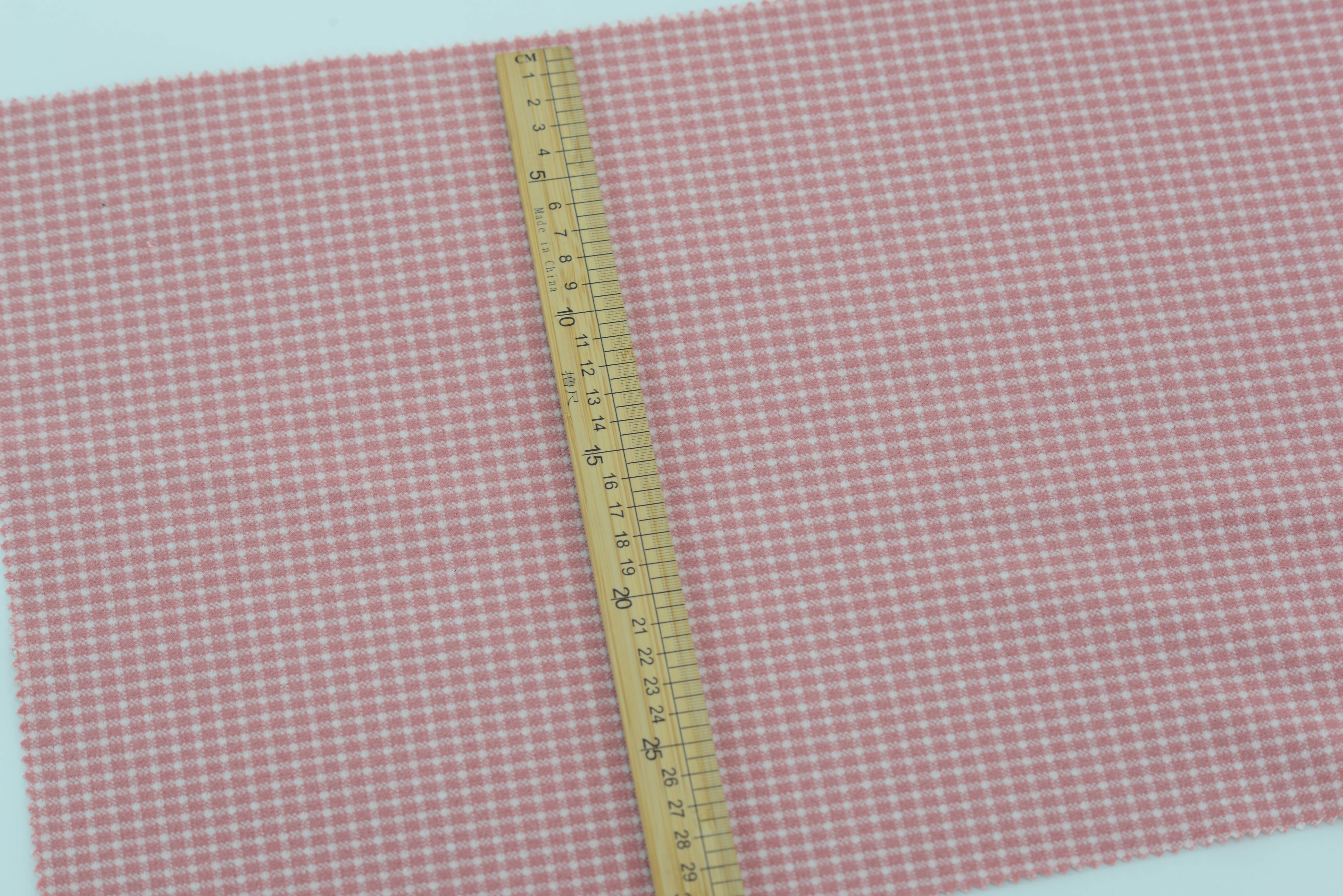 LX-P-18076 POLY CHECK JACQUARD KNIT BRUSH