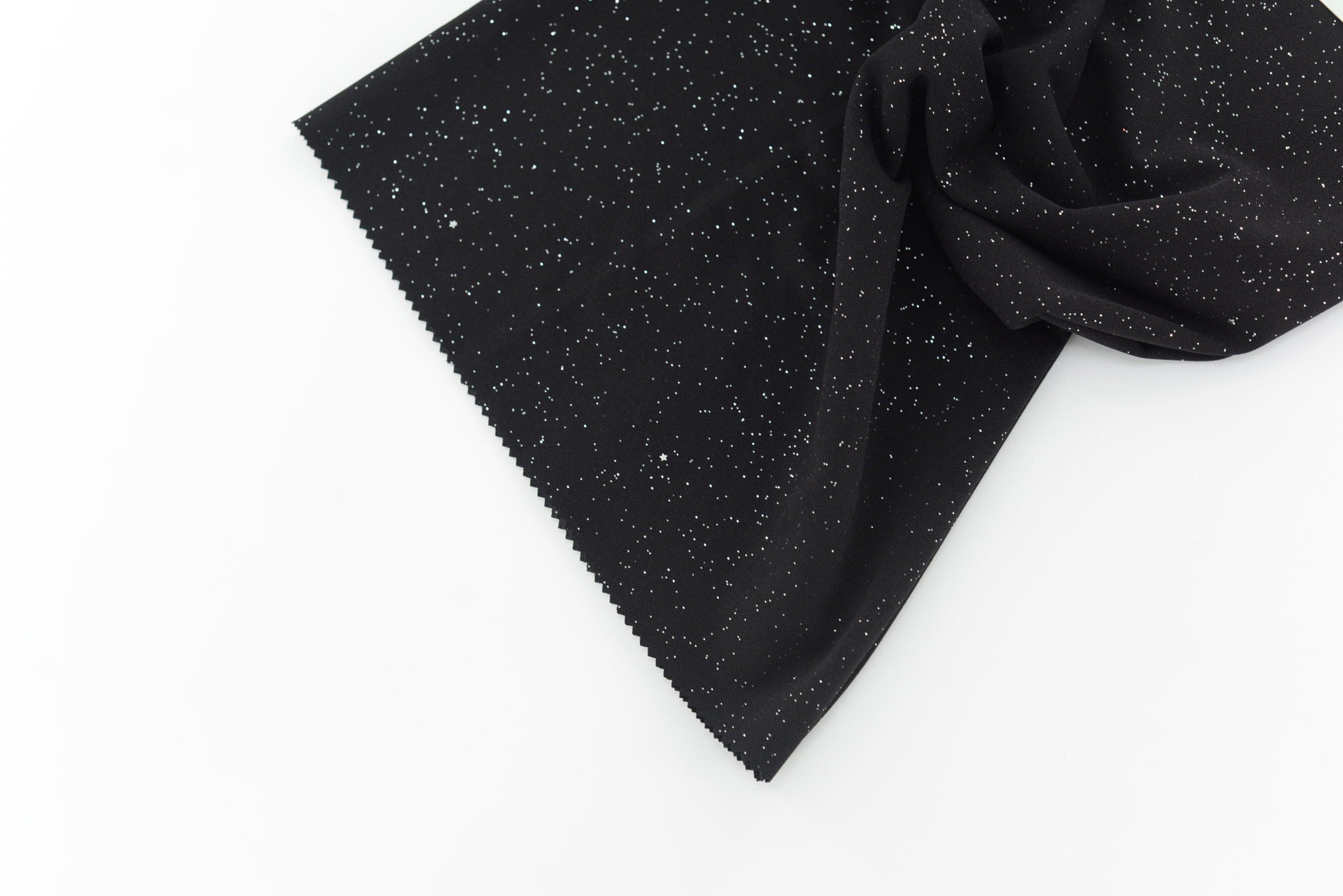 LX-F-11094 SCUBA CREPE SPRINKLE STAR SEQUINS