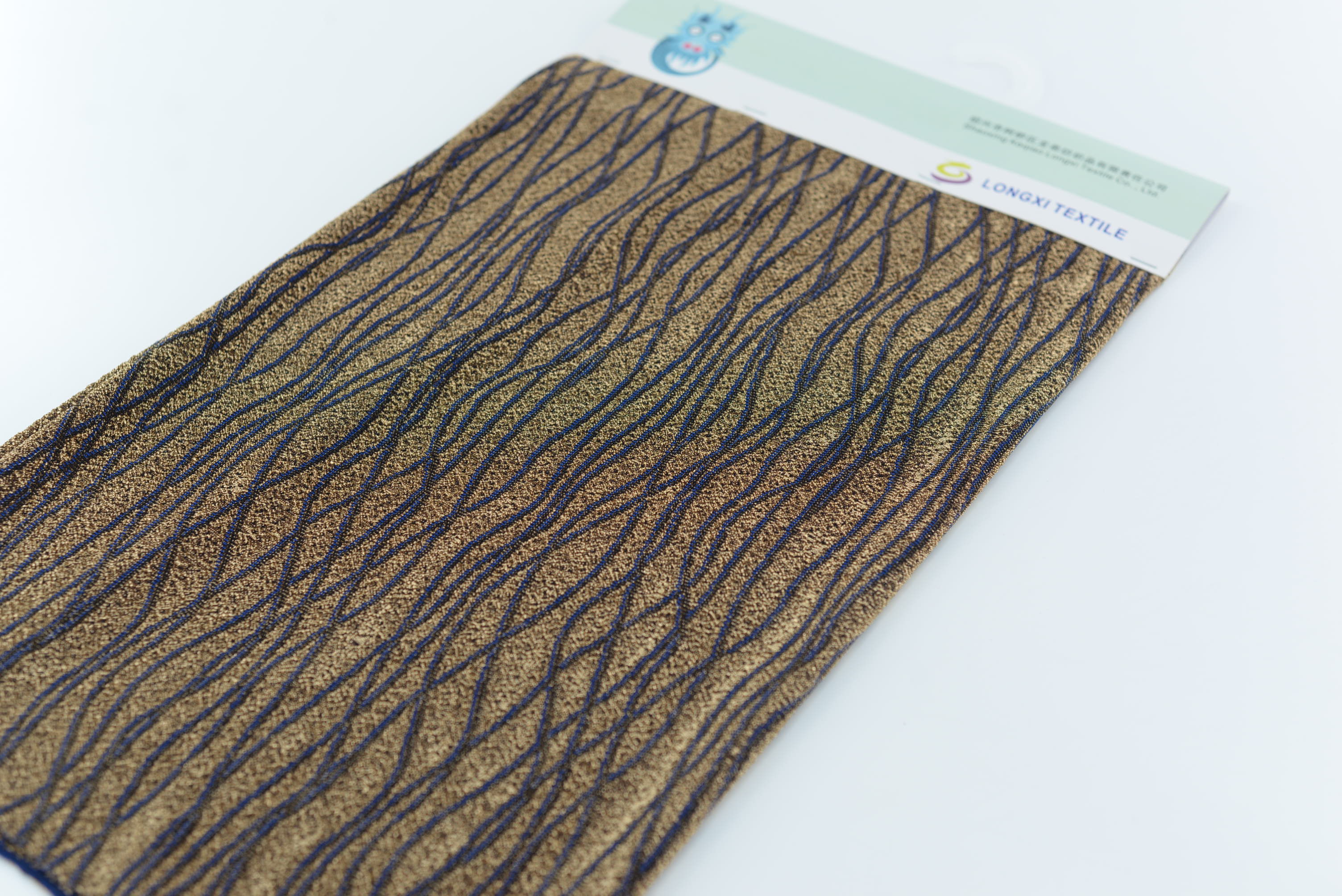 LX-P-16321 LUREX WAVE LINE YARN DYE  KNIT JACQUARD