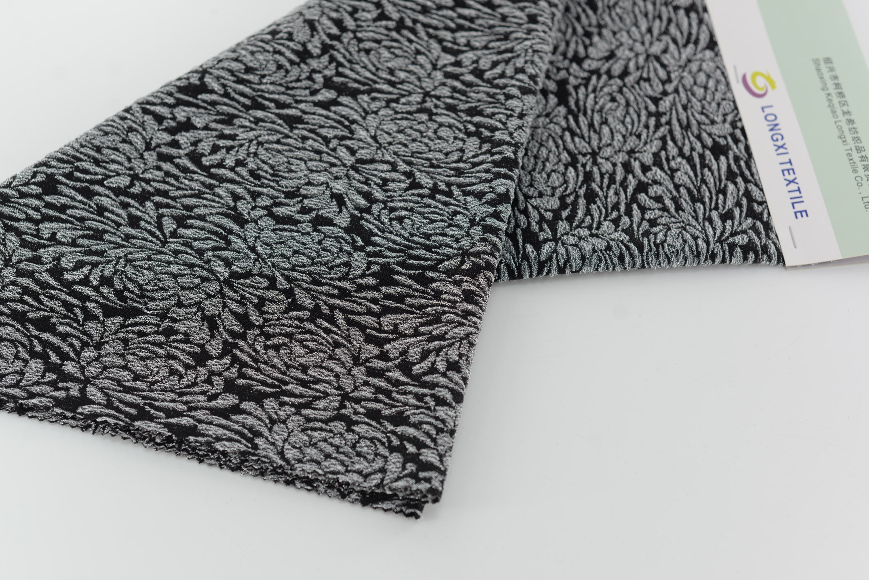 LX-P-16309 LUREX ROSE KNIT JACQUARD