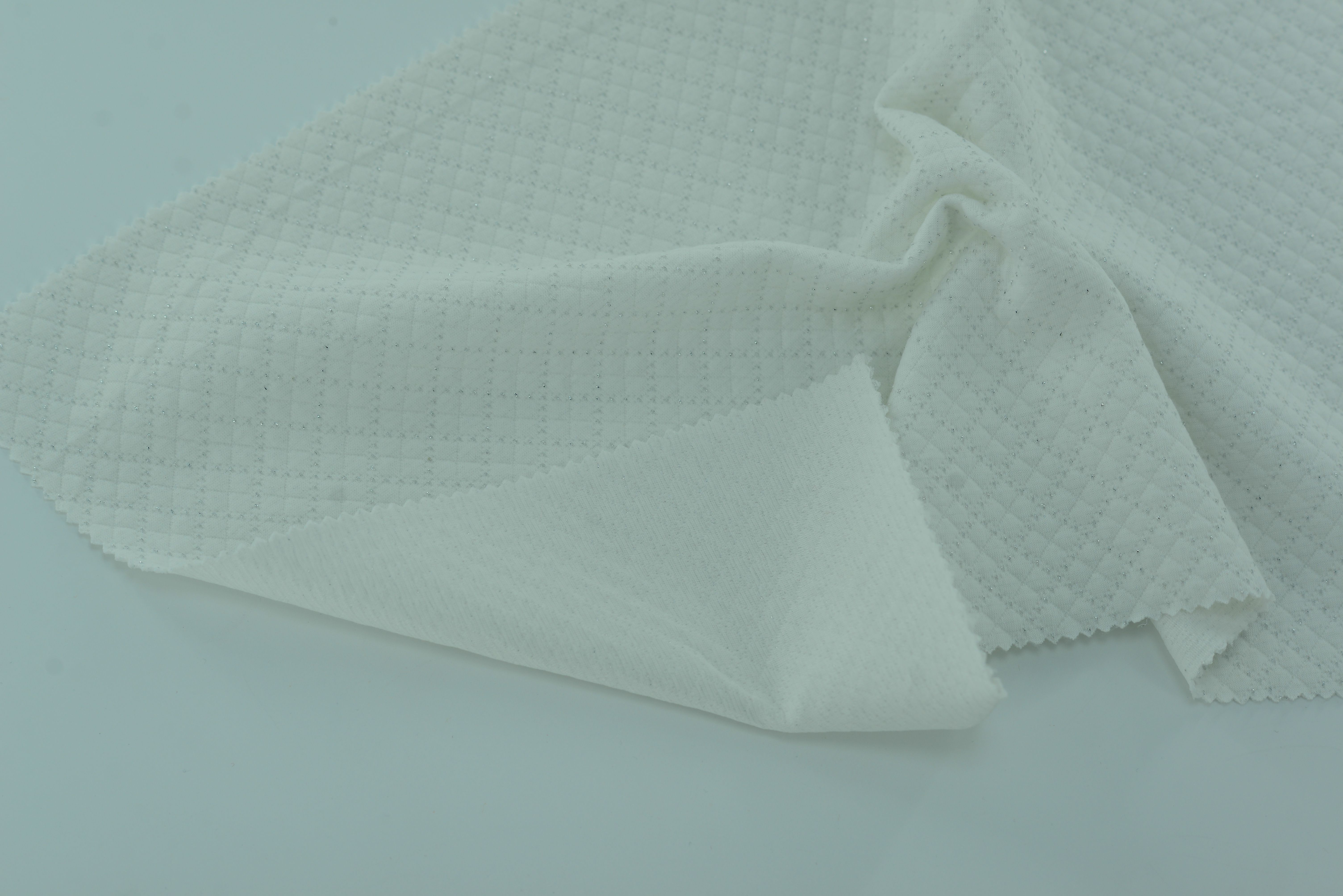 LX-P-16118 LUREX CHECK JACQUARD KNIT