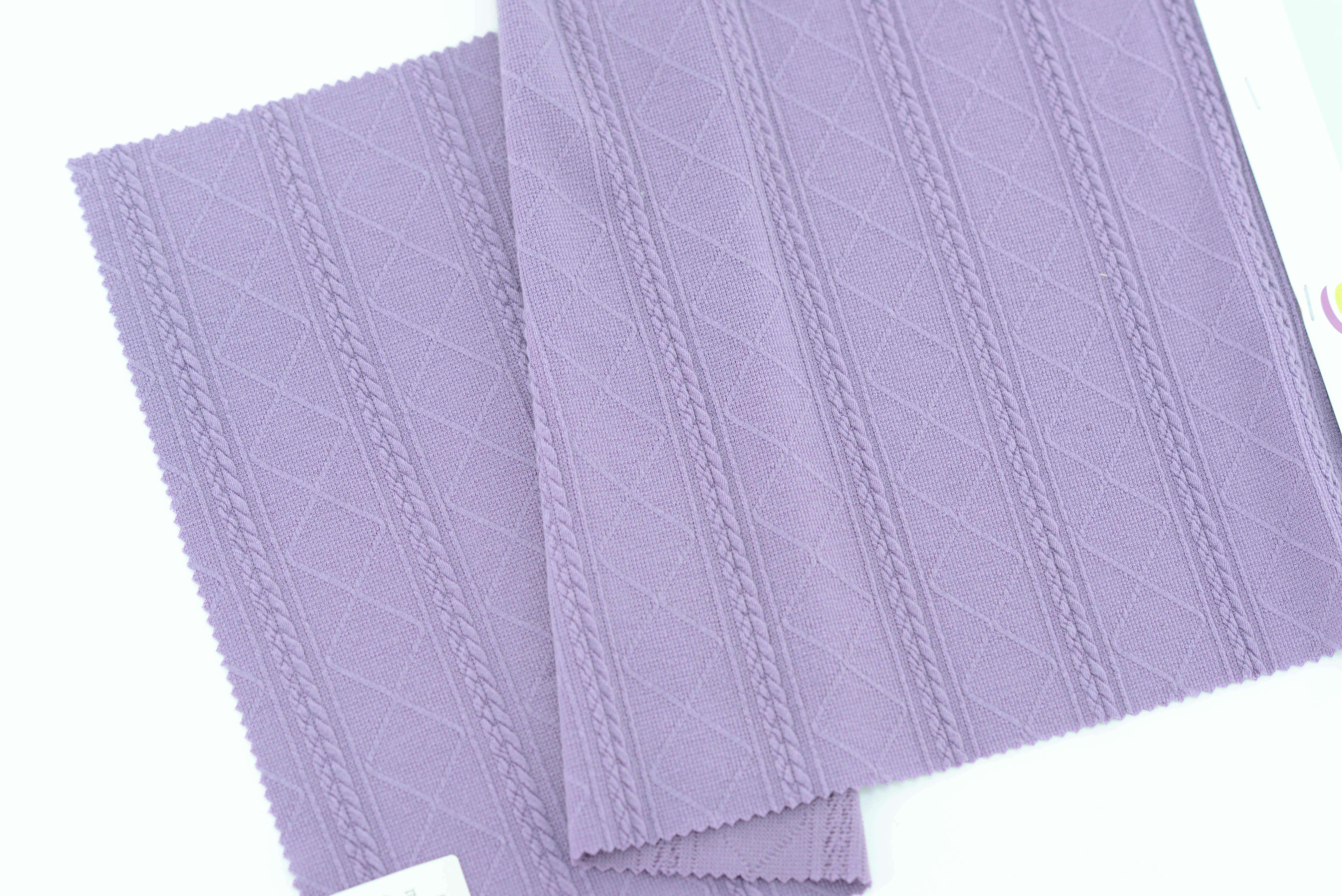 LX-P-12089 KNIT RHOMBUS THICK JACQUARD