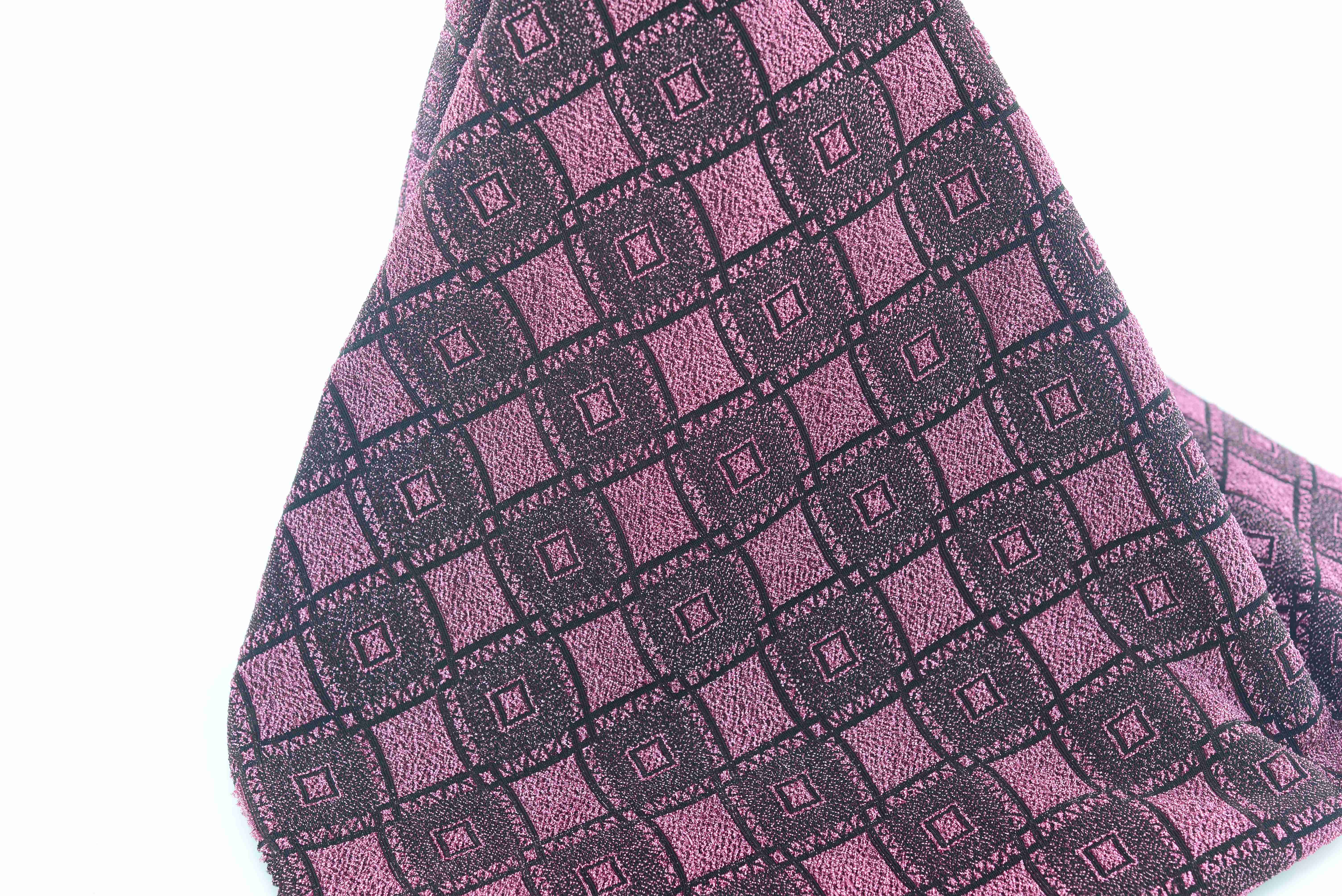 LX-P-16153 LUREX CHECK KNIT JACQUARD