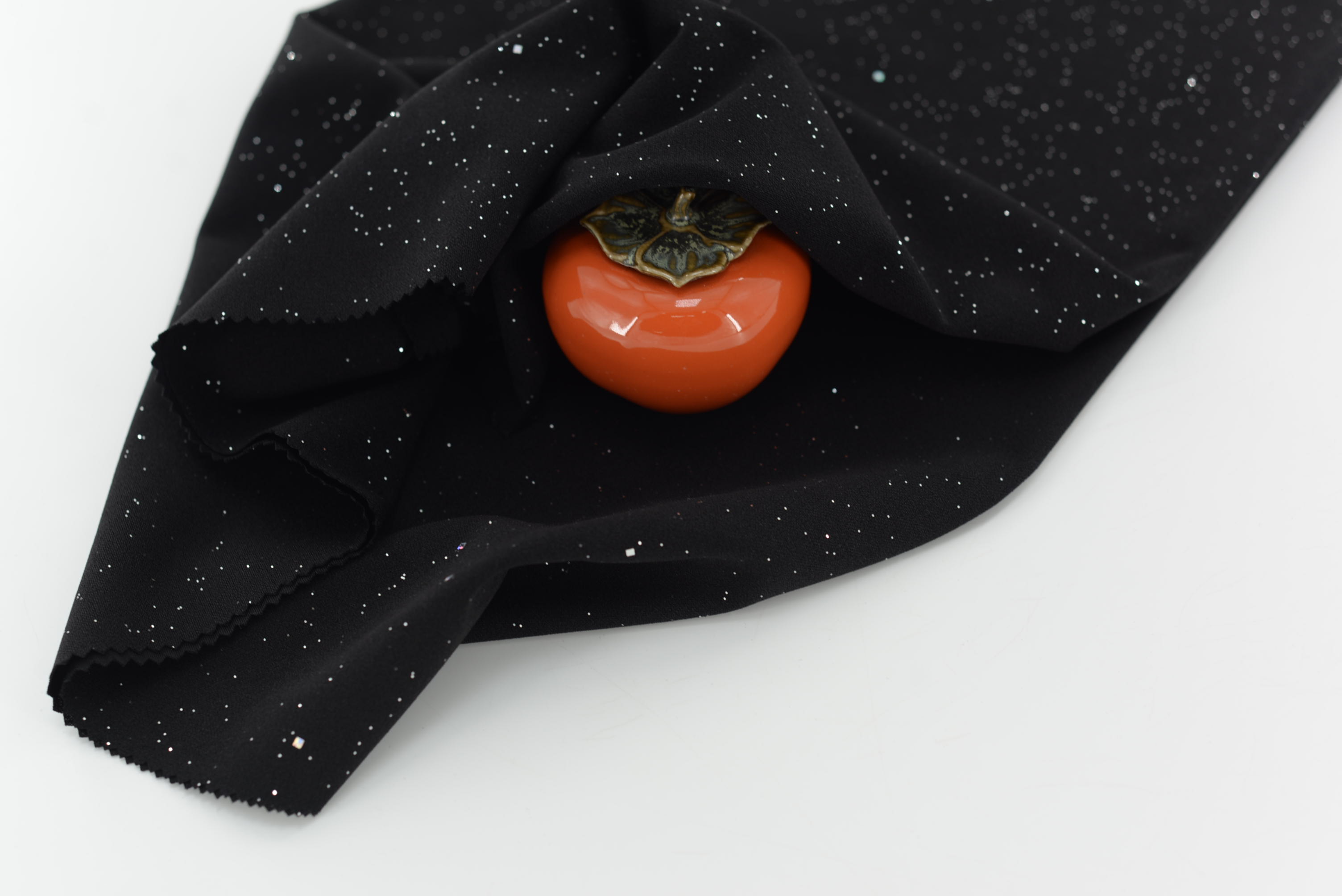 LX-F-11095 SCUBA CREPE SPRINKLE CHECK SEQUINS