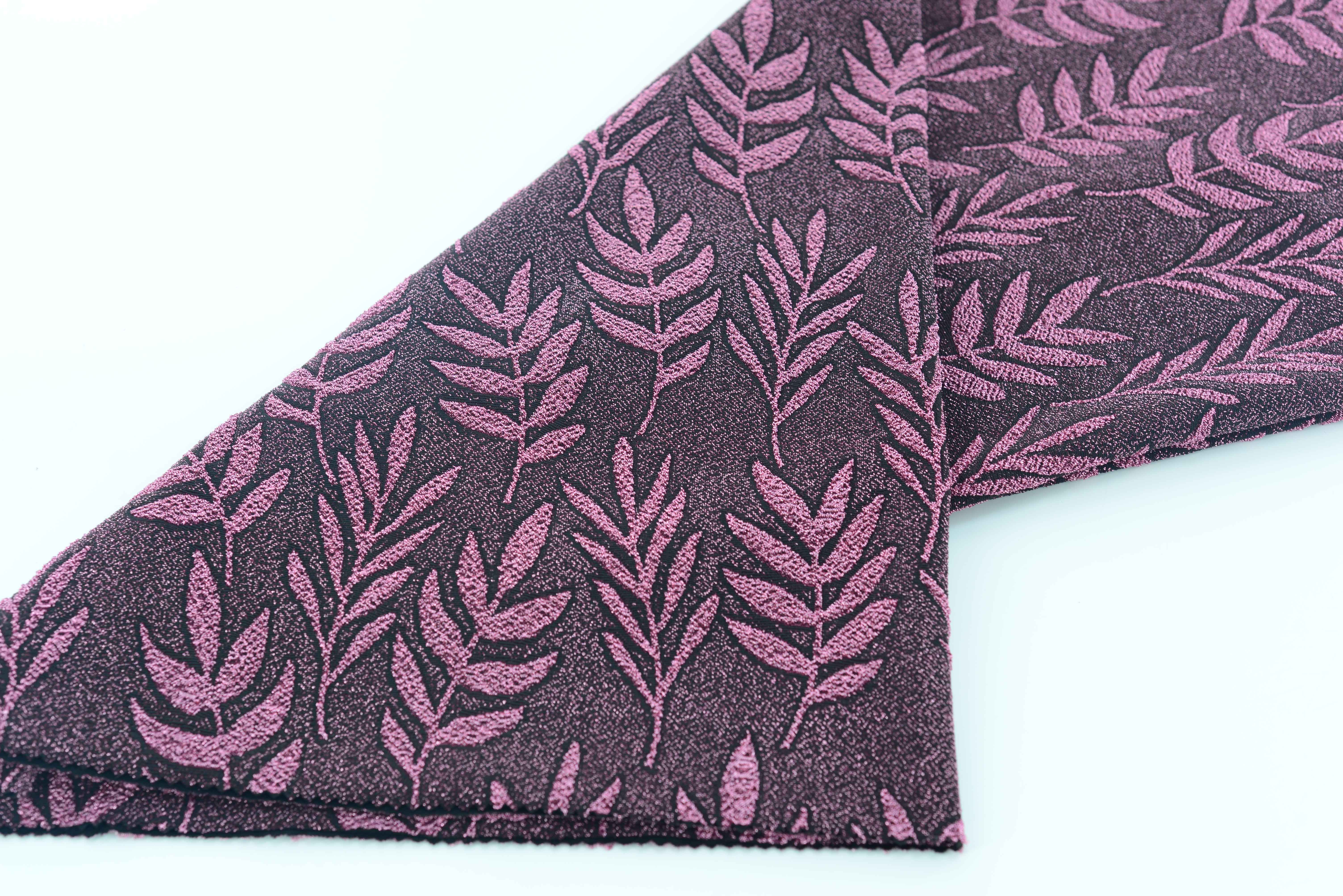 LX-P-16152 LUREX LEAF KNIT JACQUARD