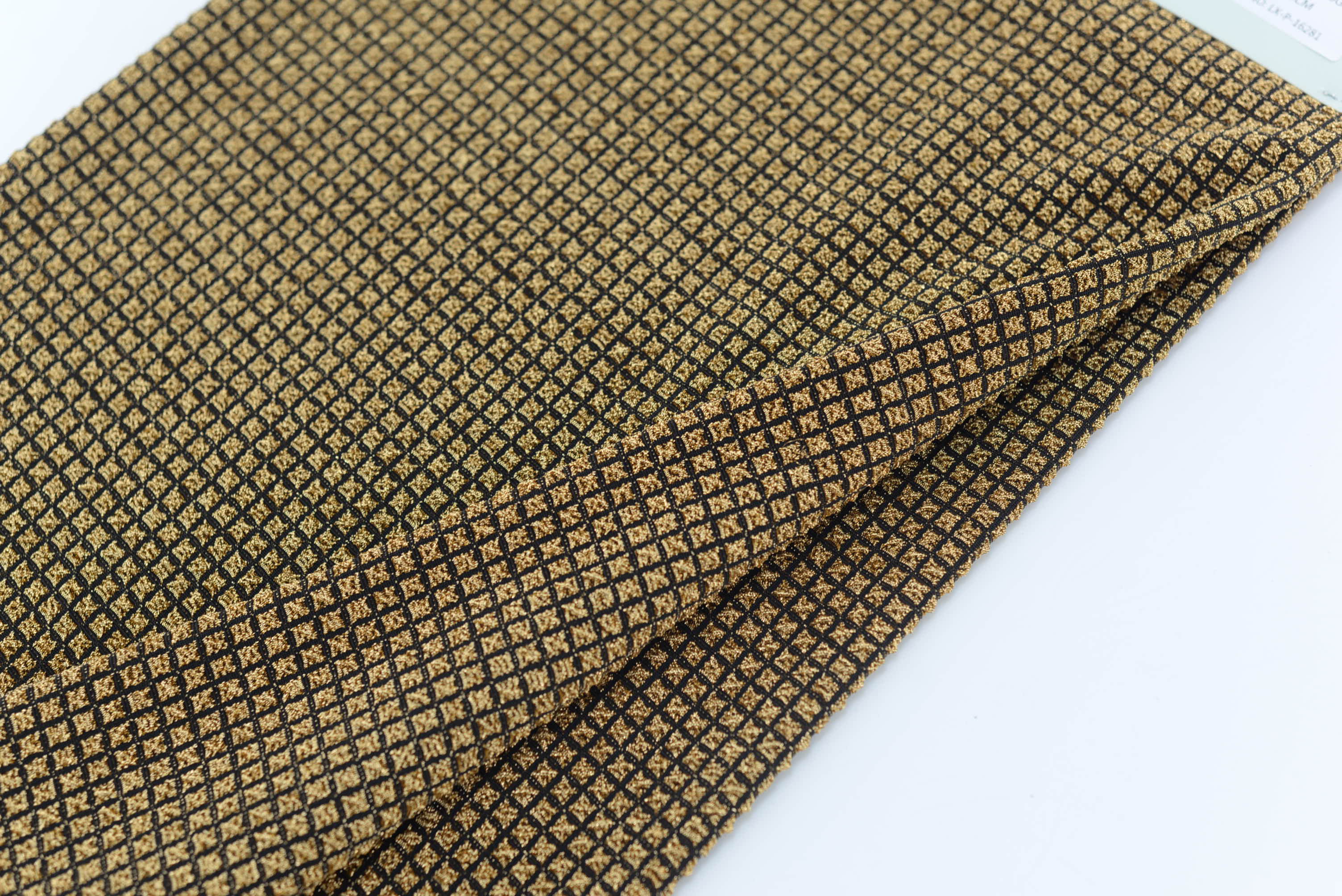 LX-P-16281 LUREX CHECK KNIT JACQUARD